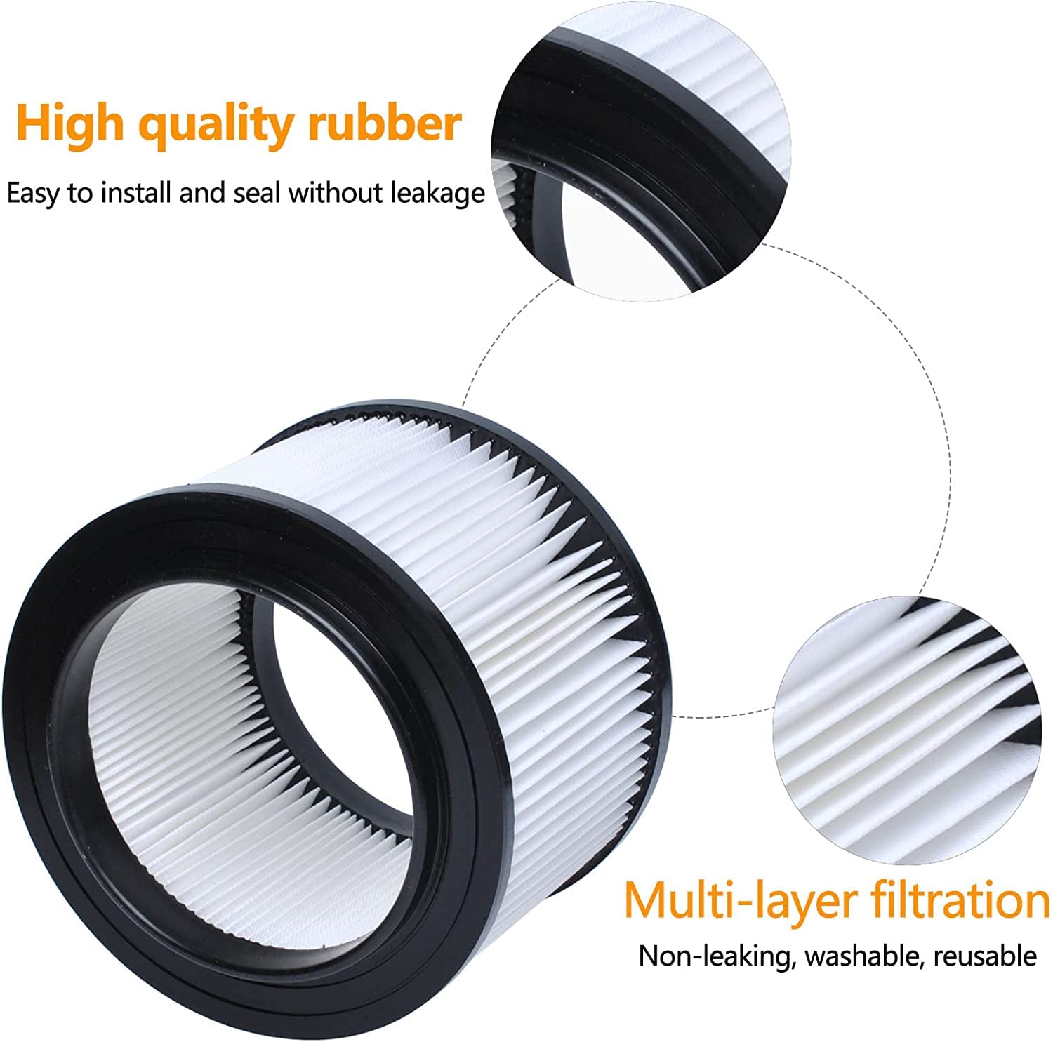 17810 Filter Compatible With Craftsman 4 Gallon Vacuum Filter,9 17810 Wet Dry Vacuum Filter Compatible With Craftsman 4 Gallon R