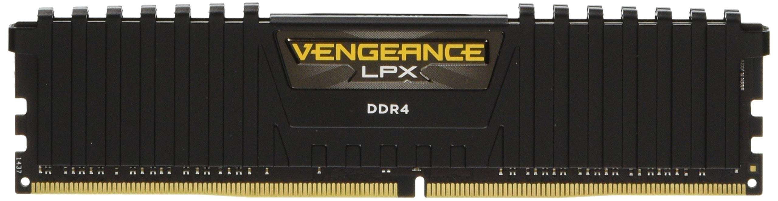 Corsair CMK4GX4M1A2400C16 Vengeance LPX 4GB (1 x 4GB) DDR4 DRAM 2400MHz (PC4-19200) C16 Memory Kit, Black