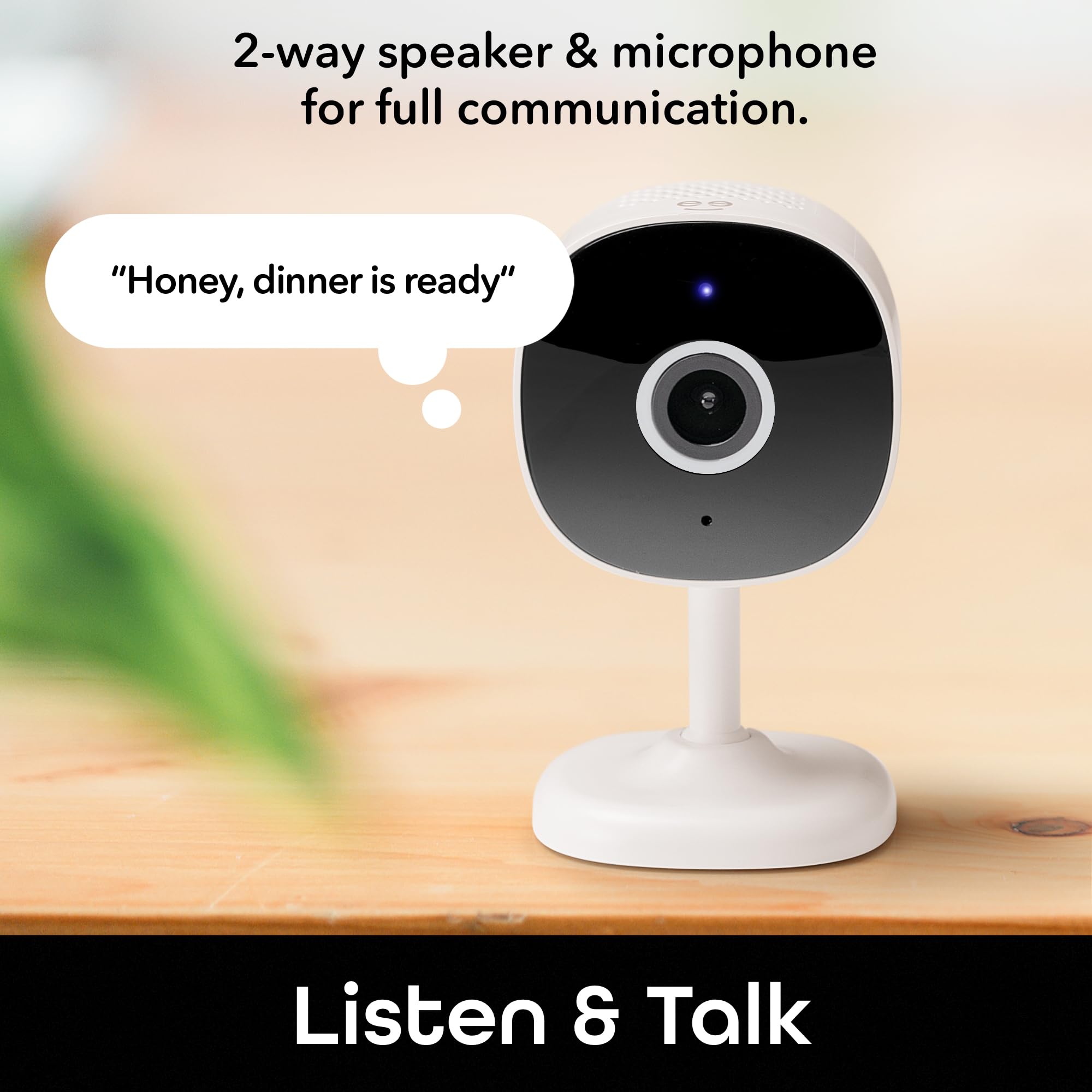 Geeni Insight Smart Security Camera For Home   2K Quad Hd, Wi Fi, Motion Detection, Night Vision, Two Way Audio   Baby Monitor,