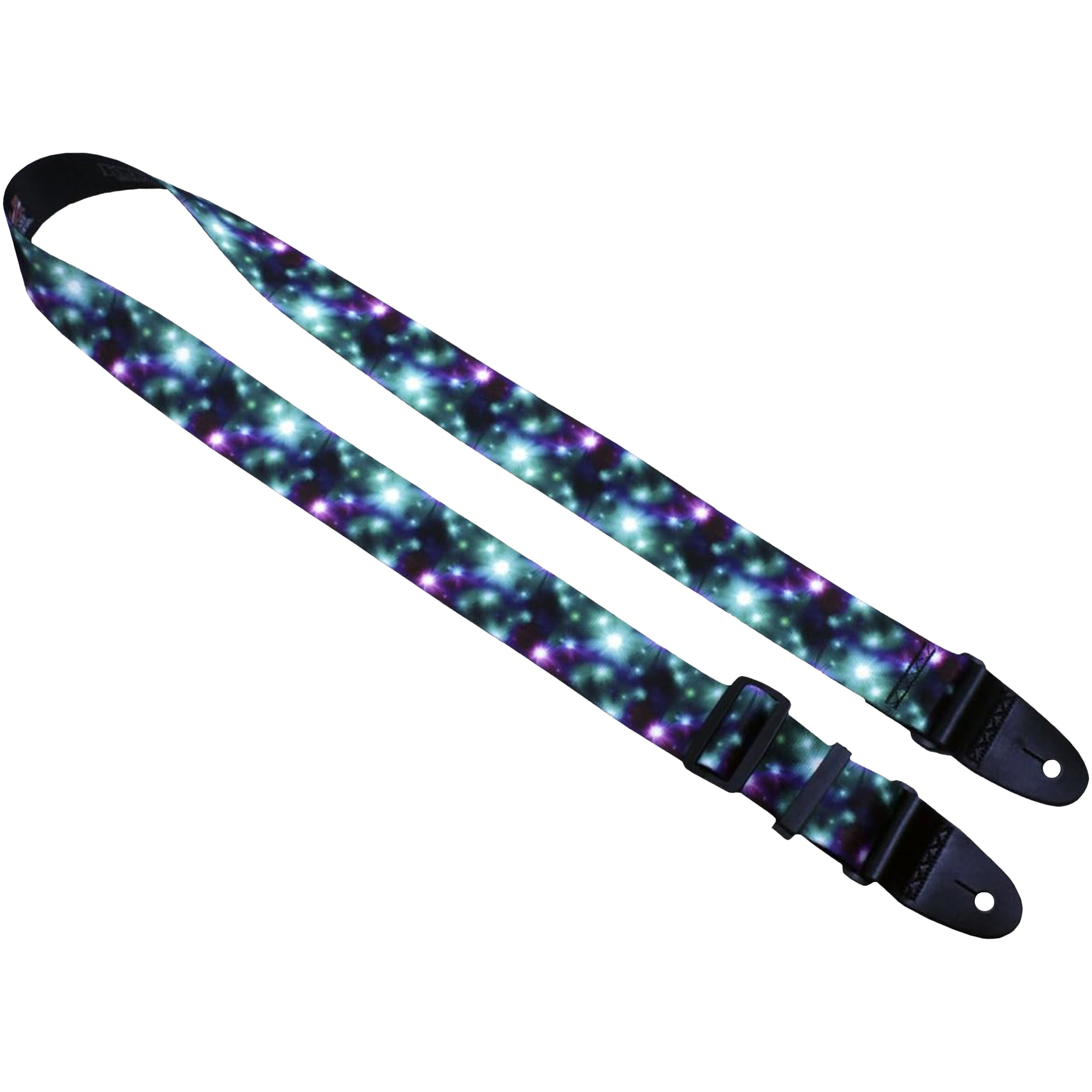 Killer-Q Guitar Strap - Stylish Straps for Electric and Acoustic Guitars With Leather Tabs, 2 Inches x 5 Feet, Cosmic Ray