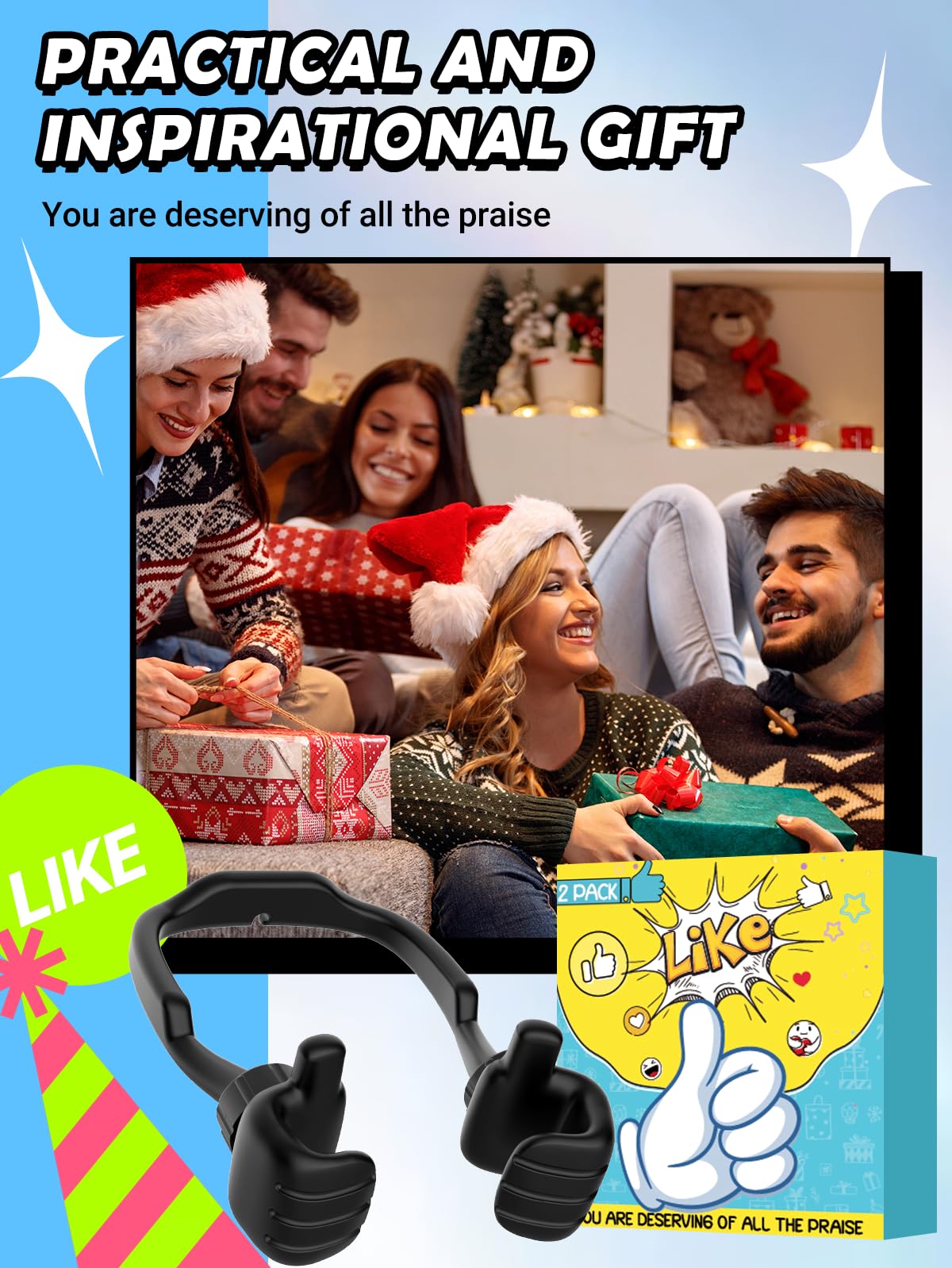 Christmas Stocking Stuffers For Teen Men Women Adults Gifts: Thumbs Up Phone Stand Holder Novelty Funny Gadget Teenage Boy Girl