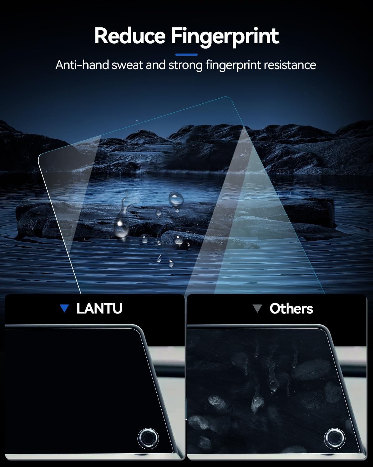 Lantu Prius Screen Protector For 2023 2024 Toyota Prius Accessories 12.3'' 9H Tempered Glass Car Navigation Touchscreen Protecto