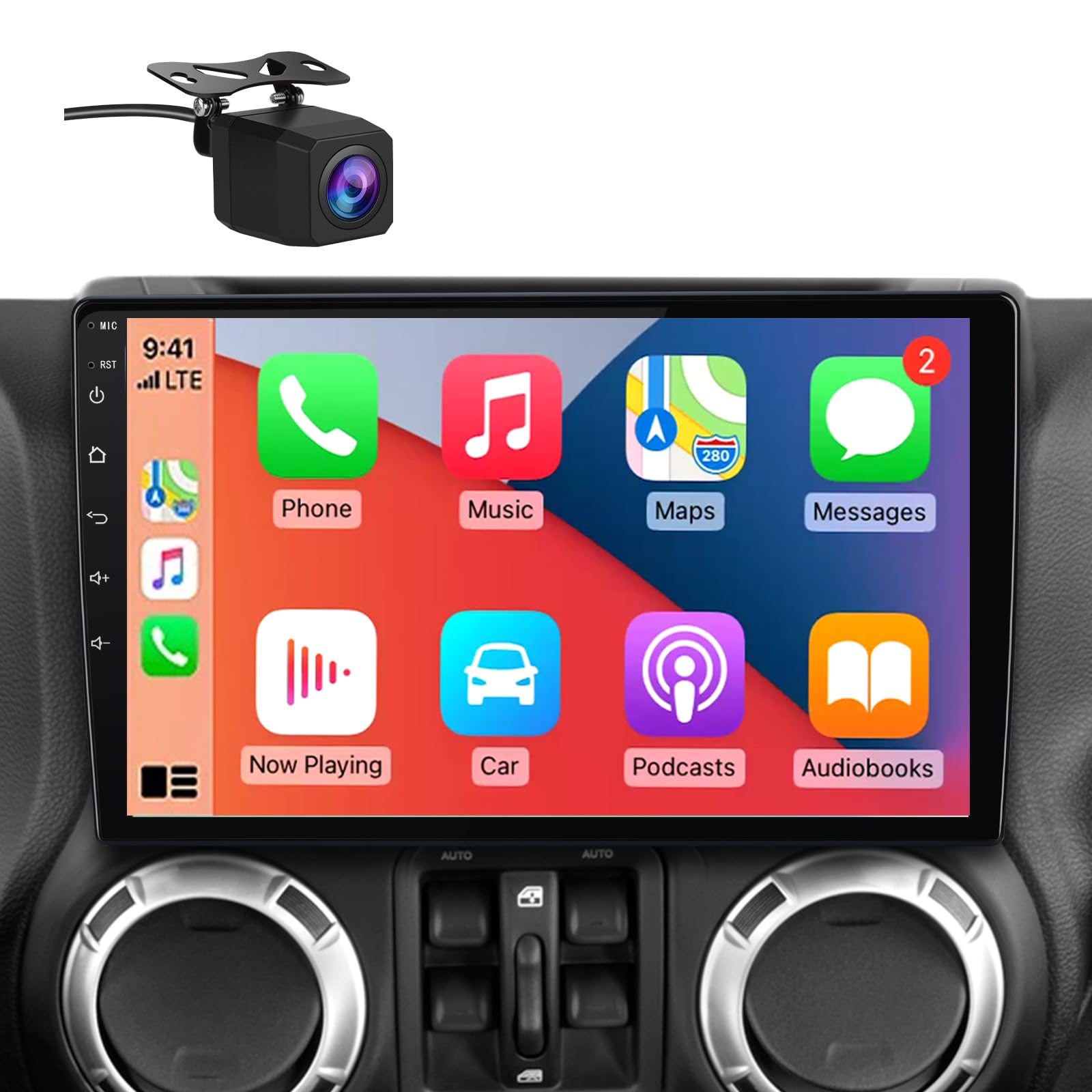 ?4GB+64GB? Car Radio Stereo for Jeep Wrangler JK 2007-2018 Dodge Ram 2009-2012 Compass Grand Cherokee with CarPlay Android Auto