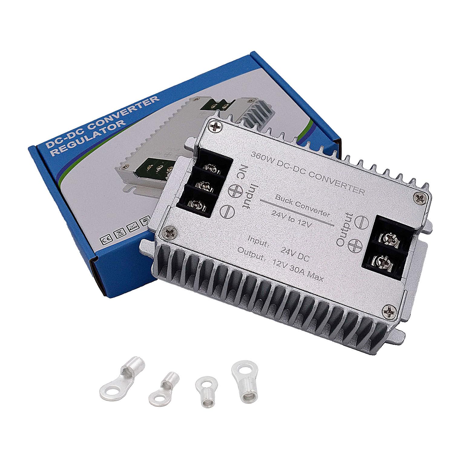 Valefod Dc To Dc High Efficiency Voltage Converter 24V To 12V 30A 360W Buck Converter Diy Power Supply Step Down Transformer