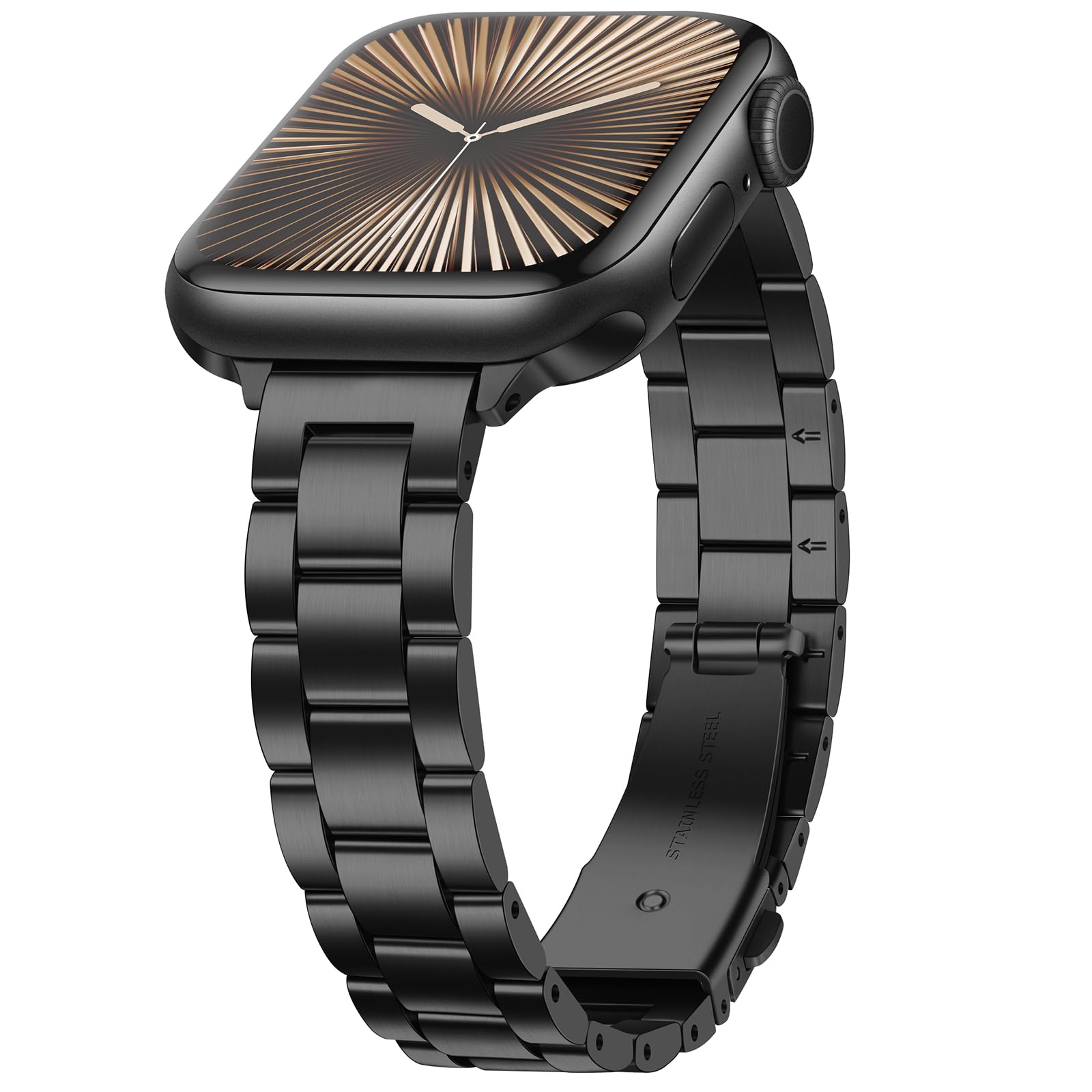 Anlinser Bands Compatible with Apple Watch Band 42mm 41mm 40mm 38mm, Women Slim Stainless Steel Metal Strap for iWatch Series 10