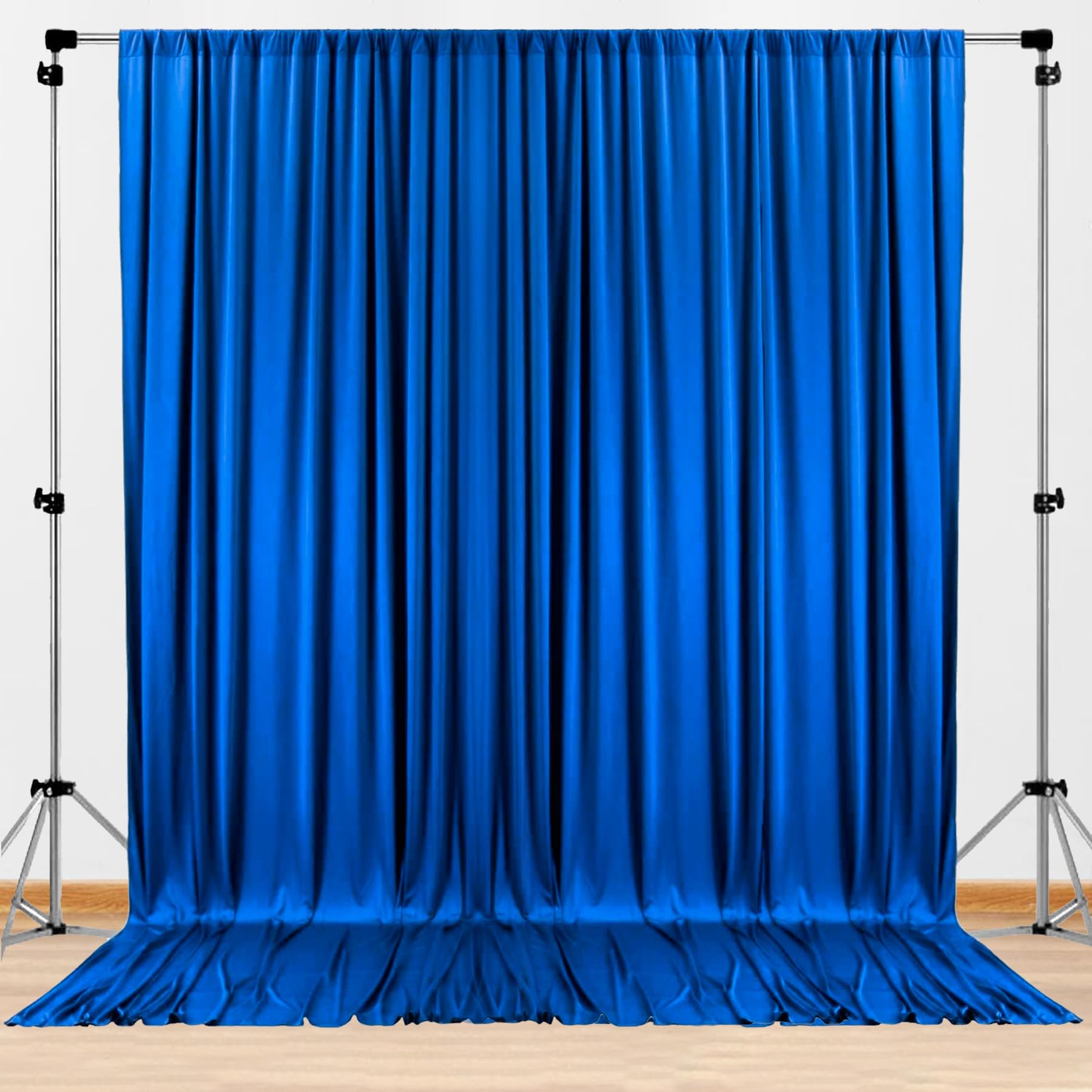 Wrinkle Free 10x8 ft Royal Blue Backdrop Curtains for Parties, Polyester Backdrop Drapes Soft Back Drop for Birthday Wedding Pho