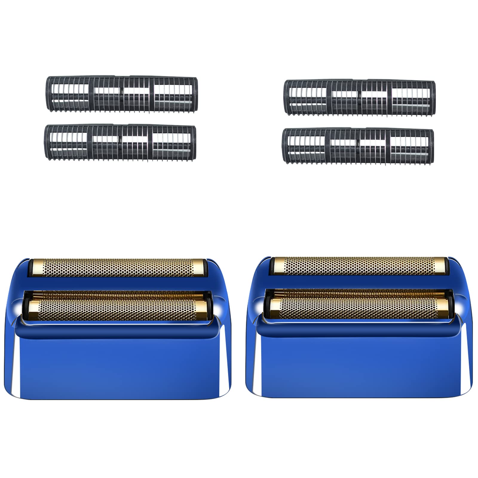 2 Pack Shaver Replacement Foil And Cutters Compatible With Babylisspro Double Fxfs2 Metal Shaver Foil Replacement,Blue