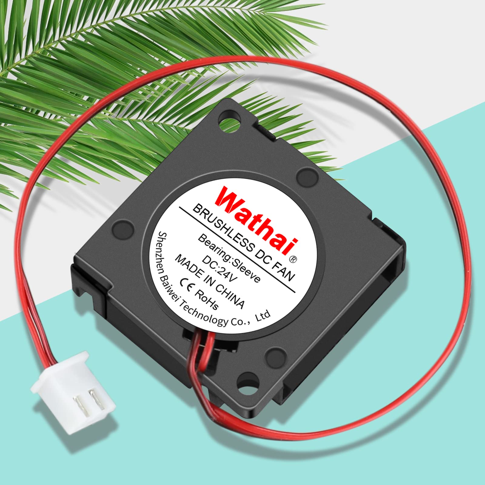 2Packs Wathai 30Mm 24V Blower Fan Brushless Exhaust Fan 2Pin 30 X 30 X 10Mm For Diy Cooling Single Board Computer, Custom Setu, Hotend