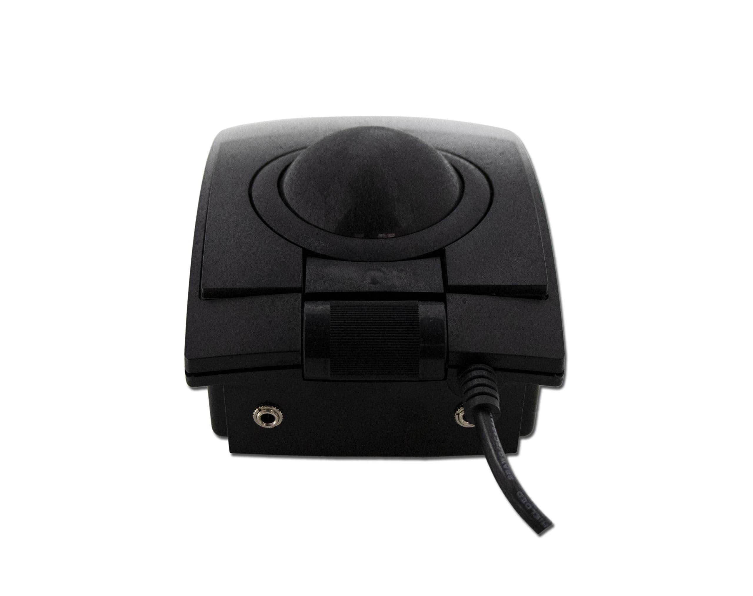 X-keys L-Trac Trackball Mouse, Laser Tracking, Black, Model TKB-6015-LBKBK-R, Made in USA