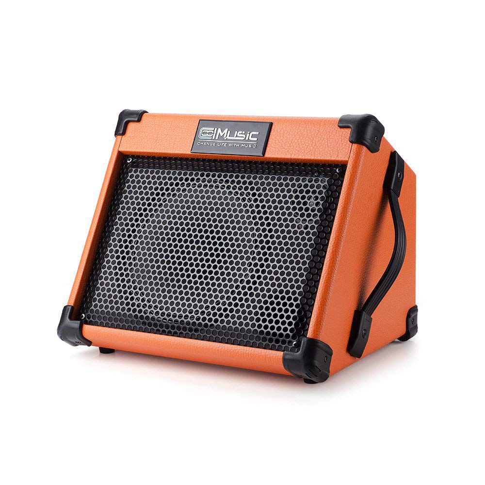 Acoustic Guitar Amplifier, 20 Watt Bluetooth Amp For Guitar Acoustic With Reverb Chorus Effect, 3 Band Eq