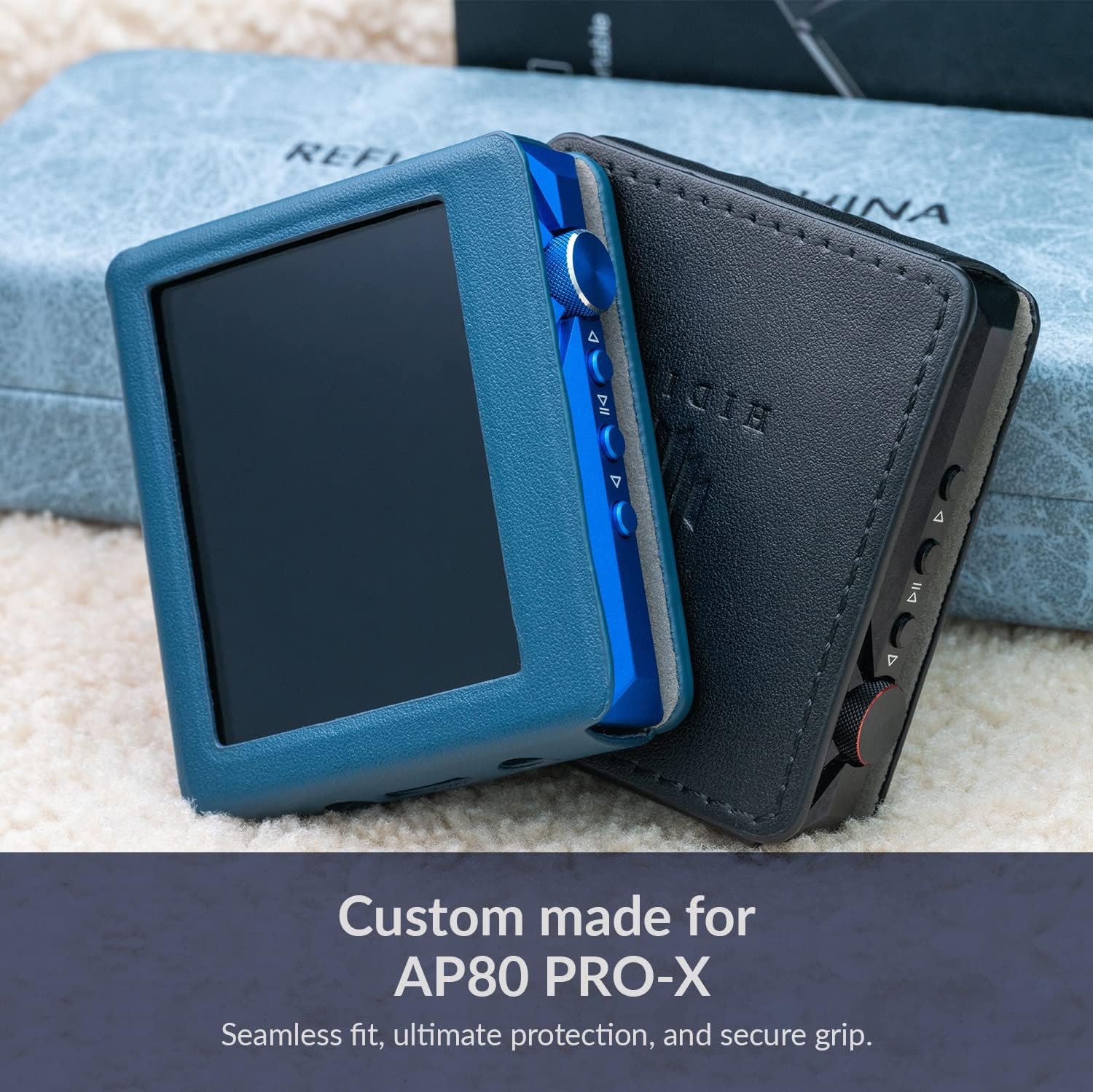 Hidizs Ap80 Pro X Leather Case, Custom Made For Ap80 Pro X&Ap80 Pro Portable Balanced Lossless Mqa Music Player(Blue)