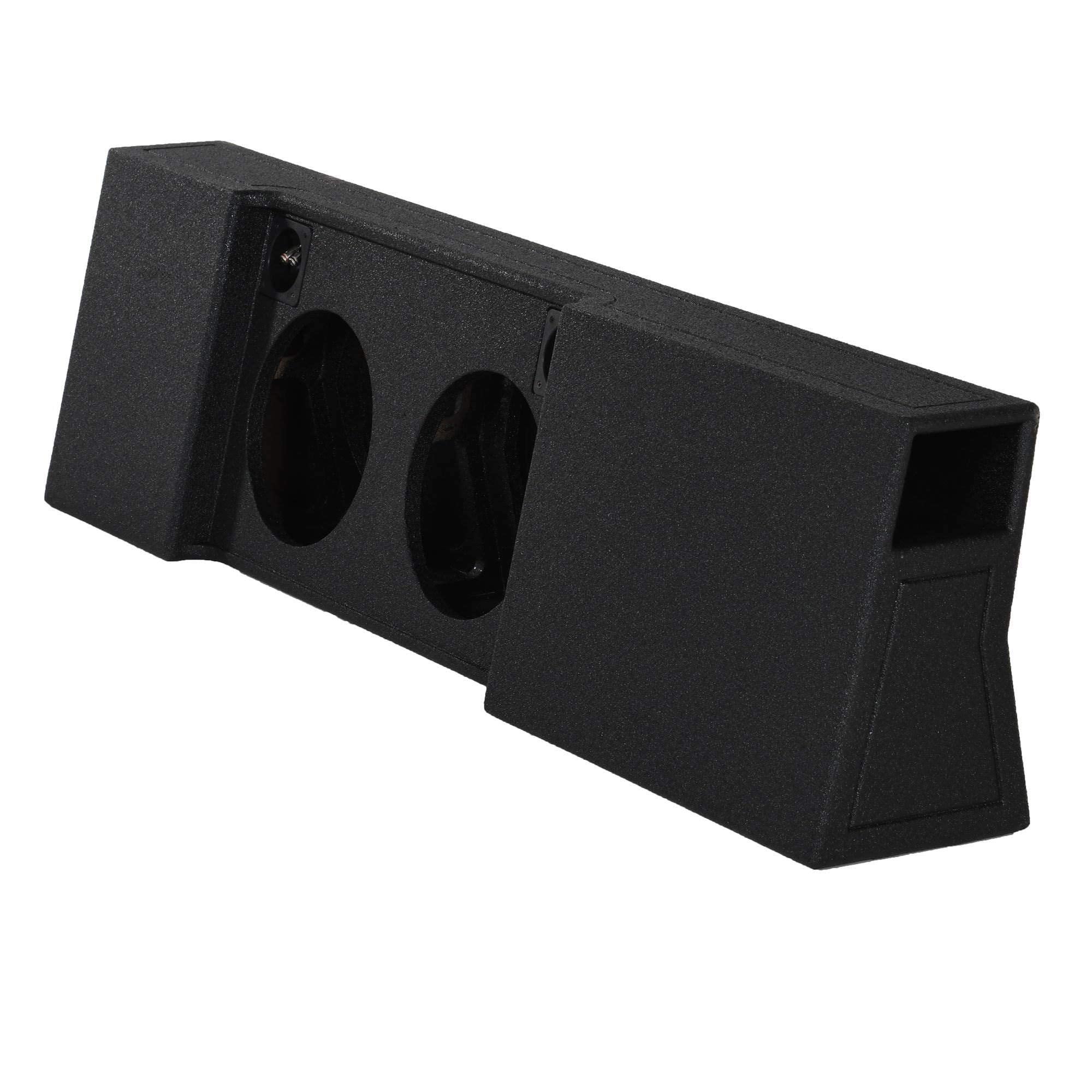 Qpower ''Qbomb'' Ford F Series Super Crew '09 '22 Dual 10'' Vented Empty Woofer Box