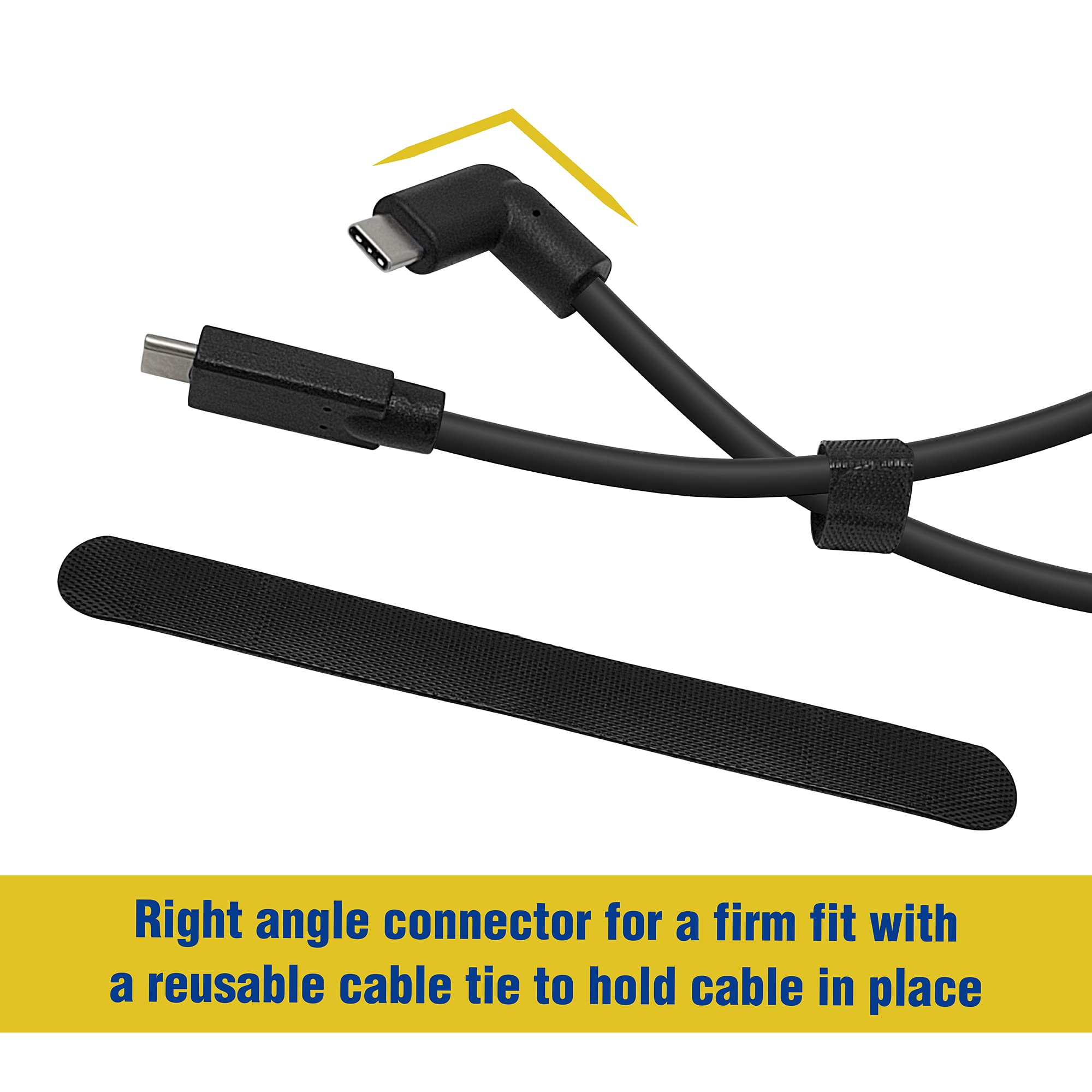 Micro Connectors 16Ft Usb 3.2 Gen 1 Right Angle C To C Cable For Quest Link, (E07 321Crc 5M)