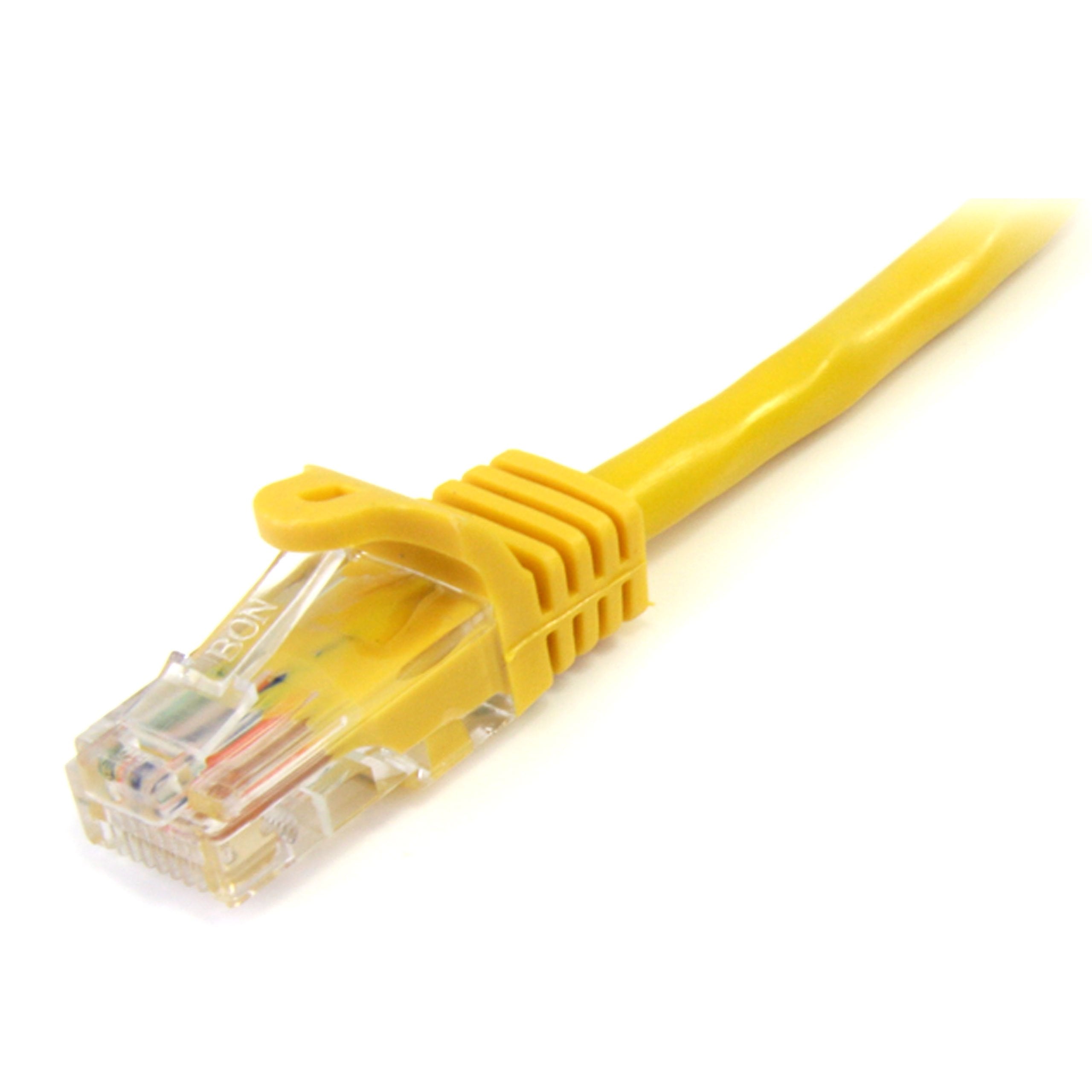 Startech.Com Cat5E Ethernet Cable   10 Ft   Yellow  Patch Cable   Snagless Cat5E Cable   Network Cable   Ethernet Cord   Cat 5E