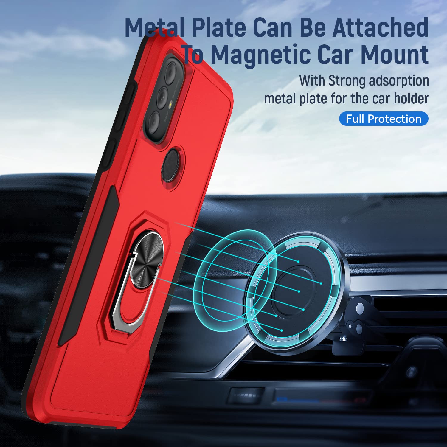 Kelong Case For Moto G Pure Case,Moto G Power 2022 Case With Kickstand | Military Grade Drop Proof Protection Phone Cover | Dura
