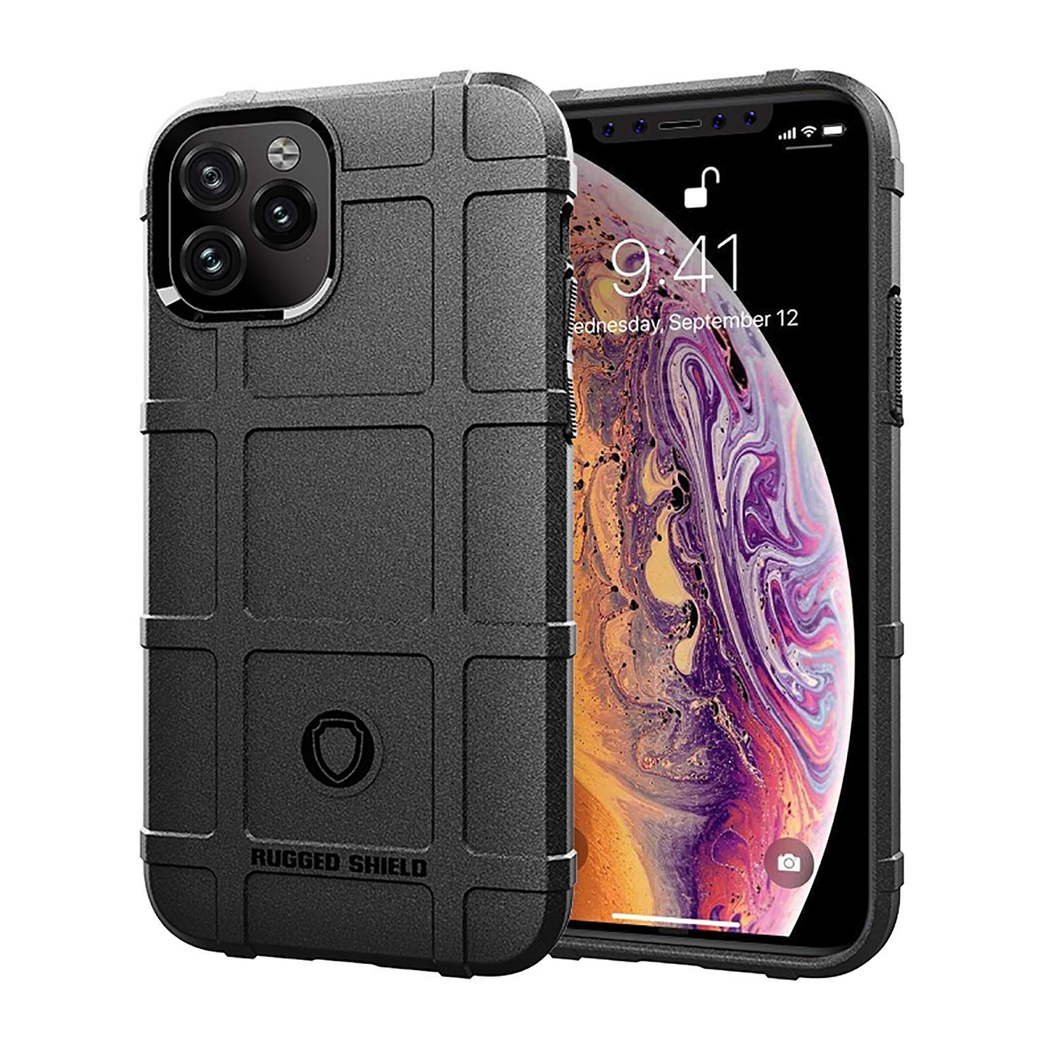 Ego Tactical Rugged Shield Brand Solid Color Tpu Phone Case For Apple Iphone 11 Pro   Black