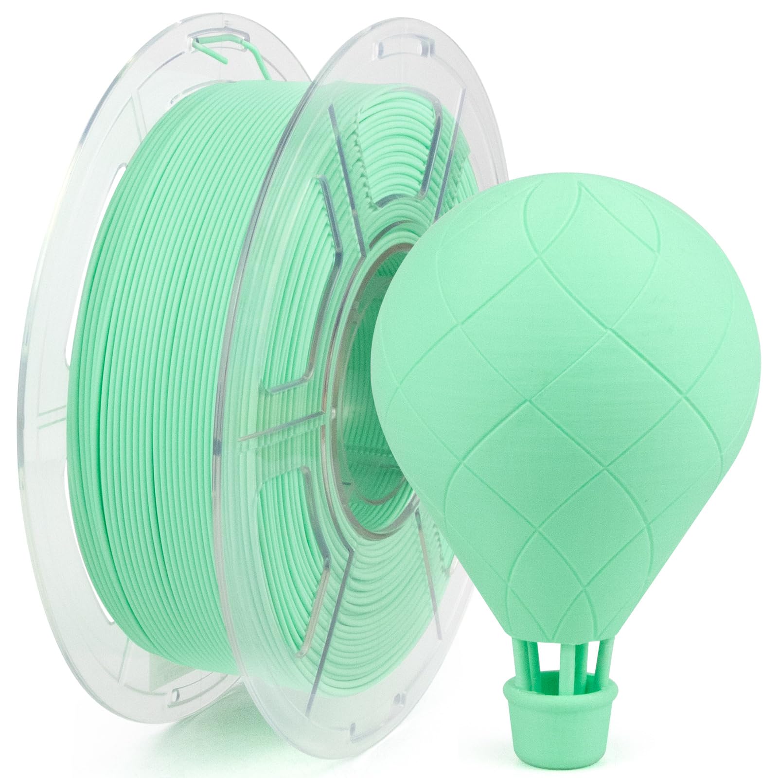 iSANMATE High Speed Matte PLA 3D Printer Filament, Mint Green PLA Filament 1.75mm Designed for High Speed 30-600mm/s, Fast Print
