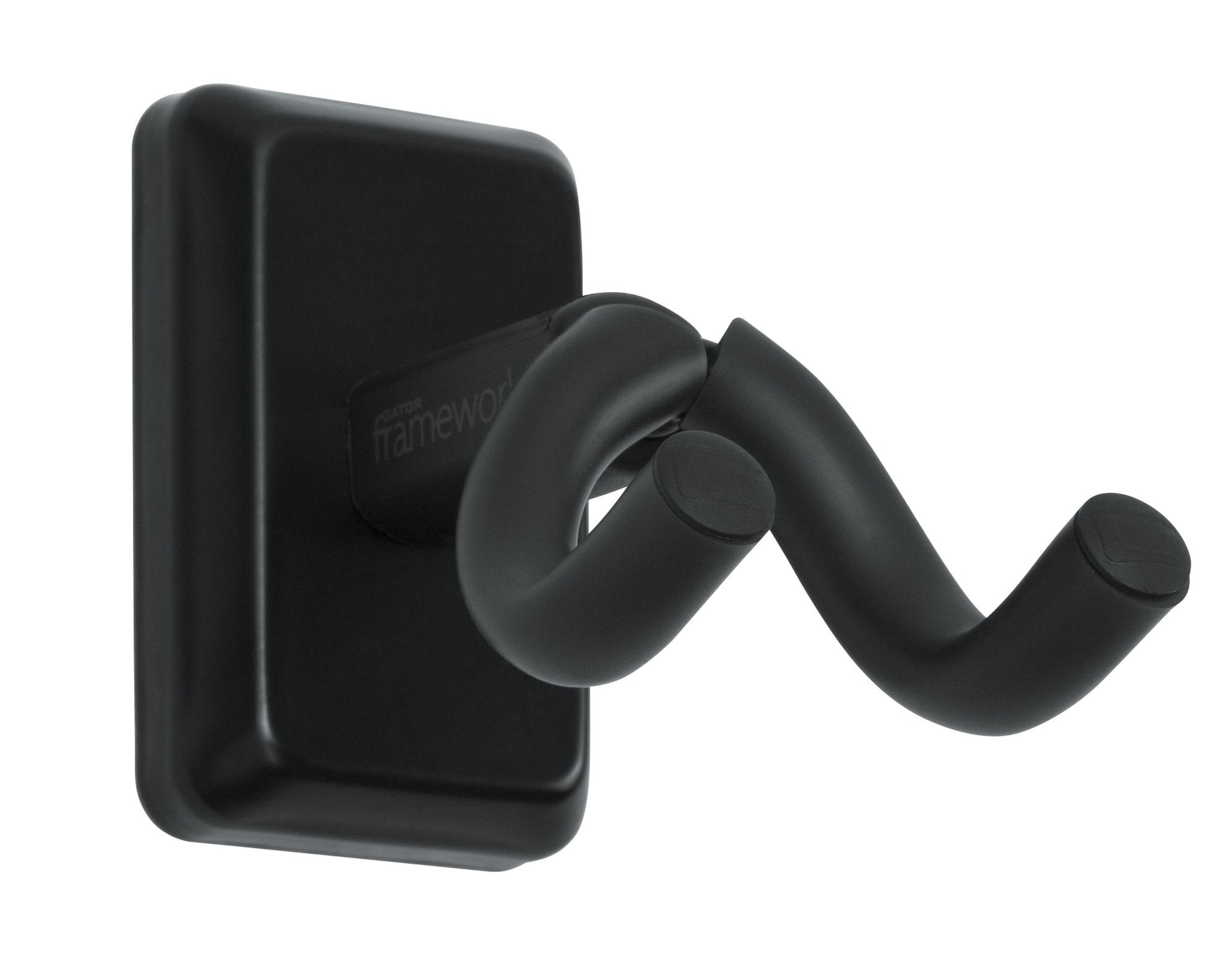 Gator Frameworks Wall Ukulele/Mandolin Hanger With Black Mounting Plate (Gfw Uke Hngrblk)
