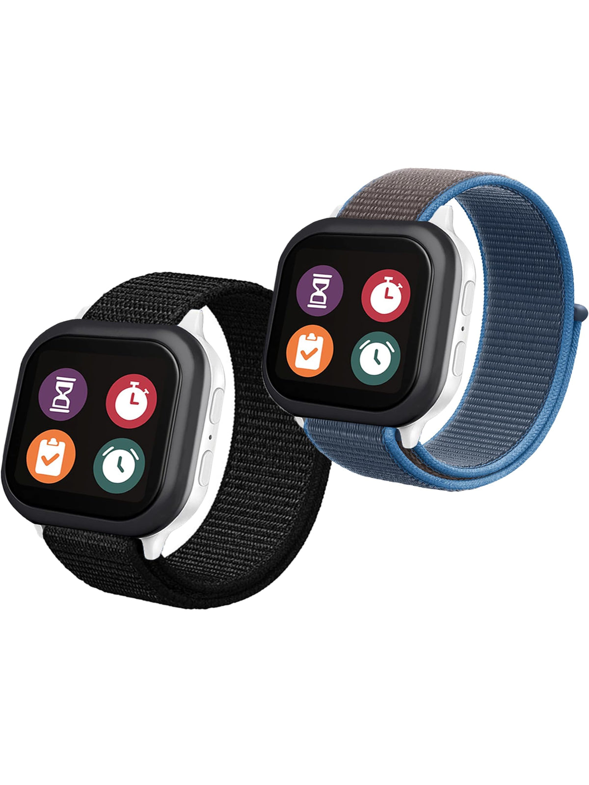 Bronger 2 Pack Fit Length Watch Bands Compatible With At&T Amigo Jr Watch/Gizmo Watch 3 2 1/Gabb Watch 3 2 1: Hook&Loop Easy To