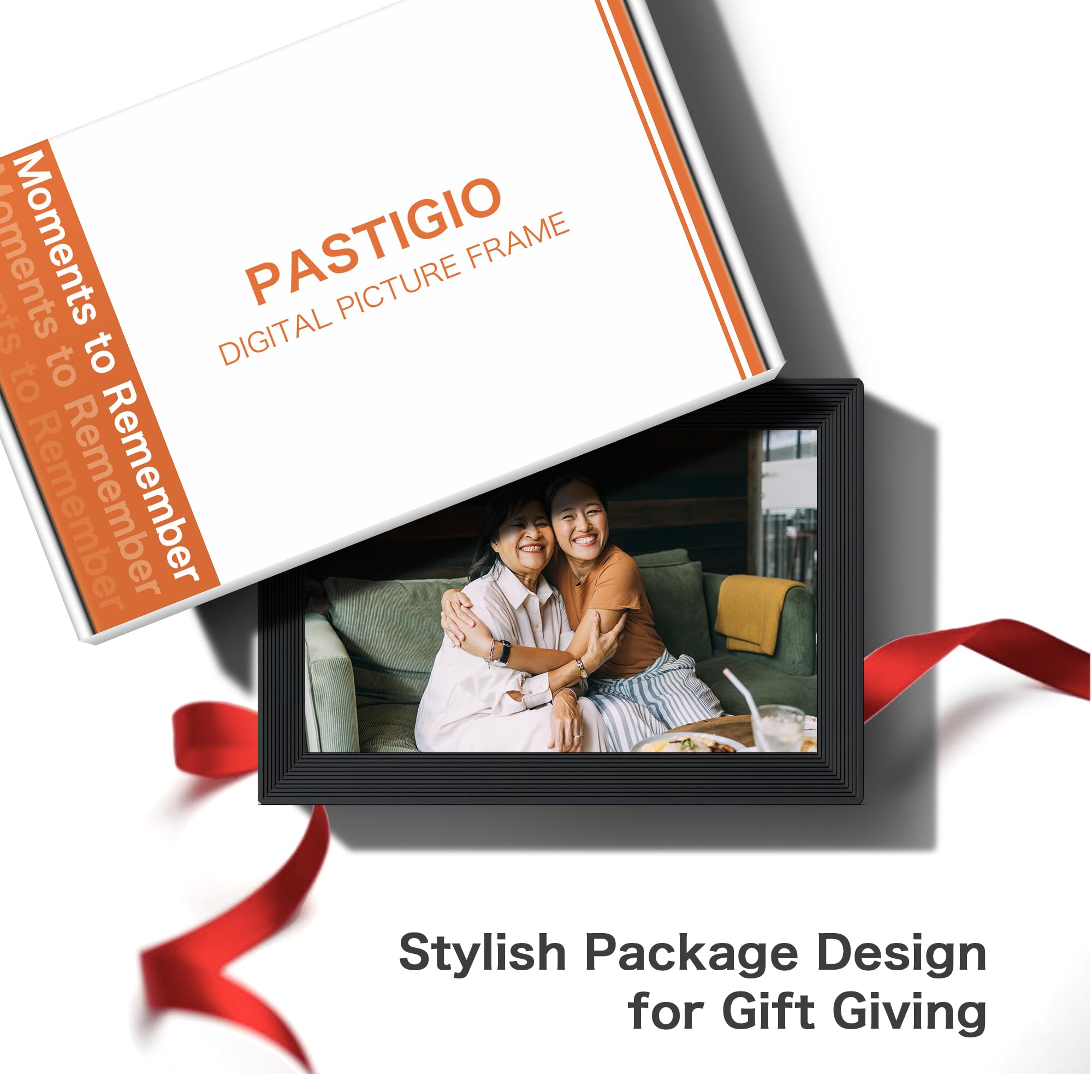 Digital Picture Frame, Frameo Wifi 10.1 Inch 1280*800Ips Hd Touch Screen Digital Photo Frame, 16Gb Memory, Auto Rotate, Share Pi