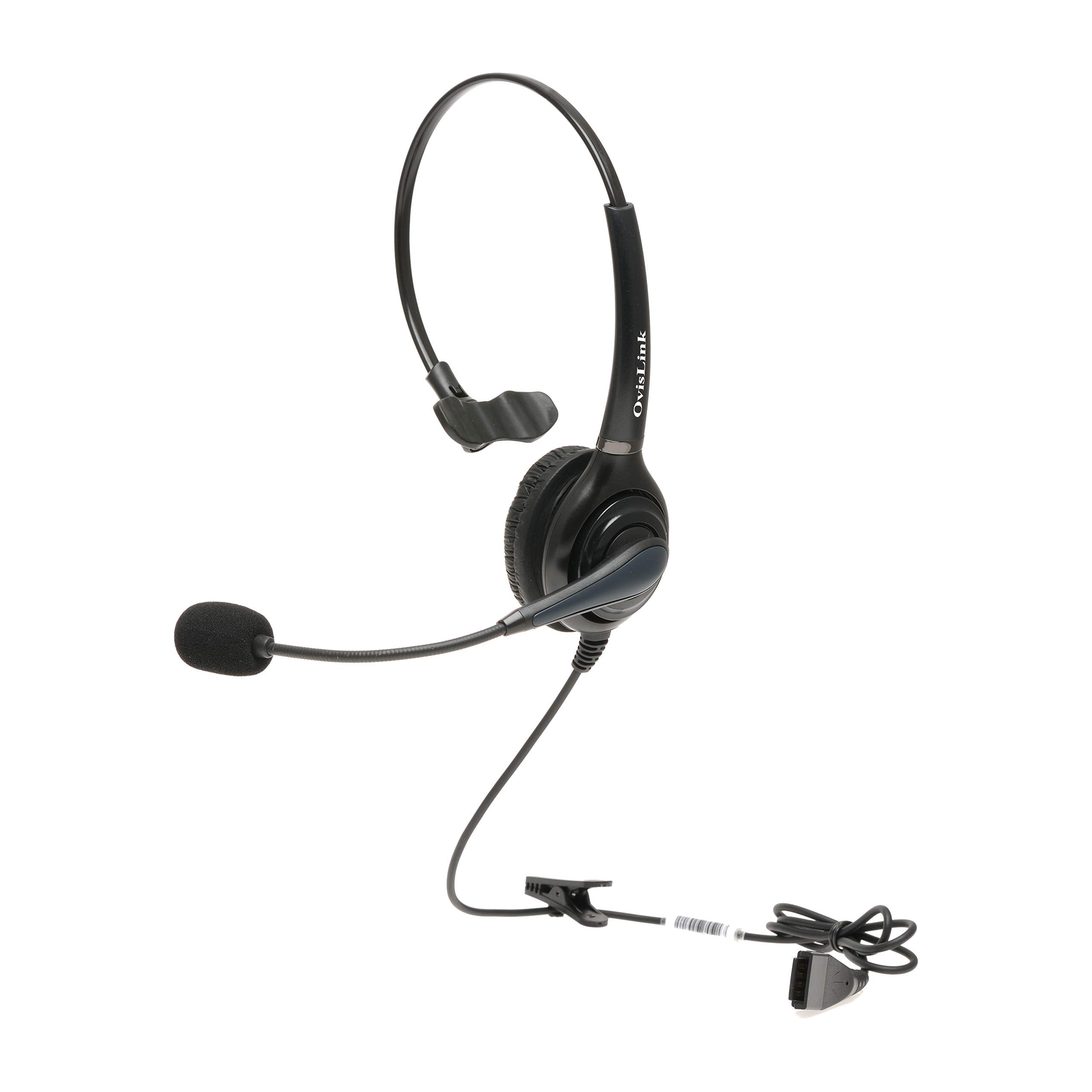Avaya Phone Headset For Call Center | Compatible With Avaya Phone 9508 9541 For Telemarketing Call Center | Noise Canceling Microphone, And Quick Disconnect Cord | Durable And Comfortable All Day