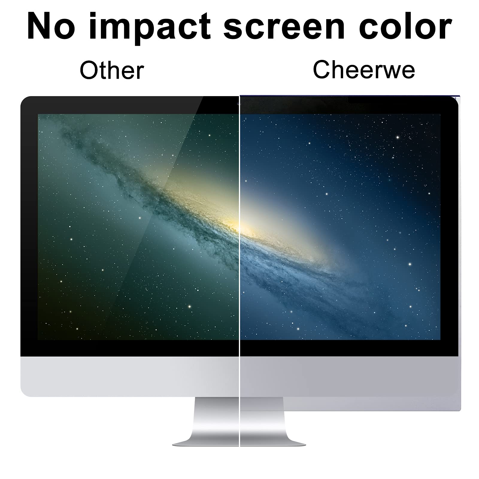 Cheerwe Blue Light Screen Protector For 23, 23.6, 23.8, 24 Inch Diagonal, Blocks Harmful Blue Light And Anti Uv,No Bubble Comput