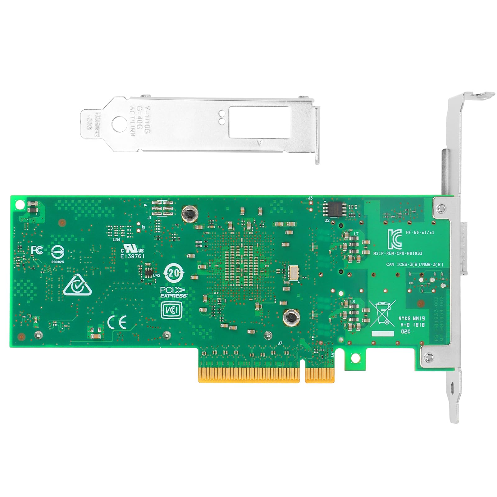 40Gbe Converged Network Adapter (Nic), Pci Express 3.0 X8 Low Profile   40 Gigabit Single Port Qsfp, With Intel Xl710 Am1 Contro