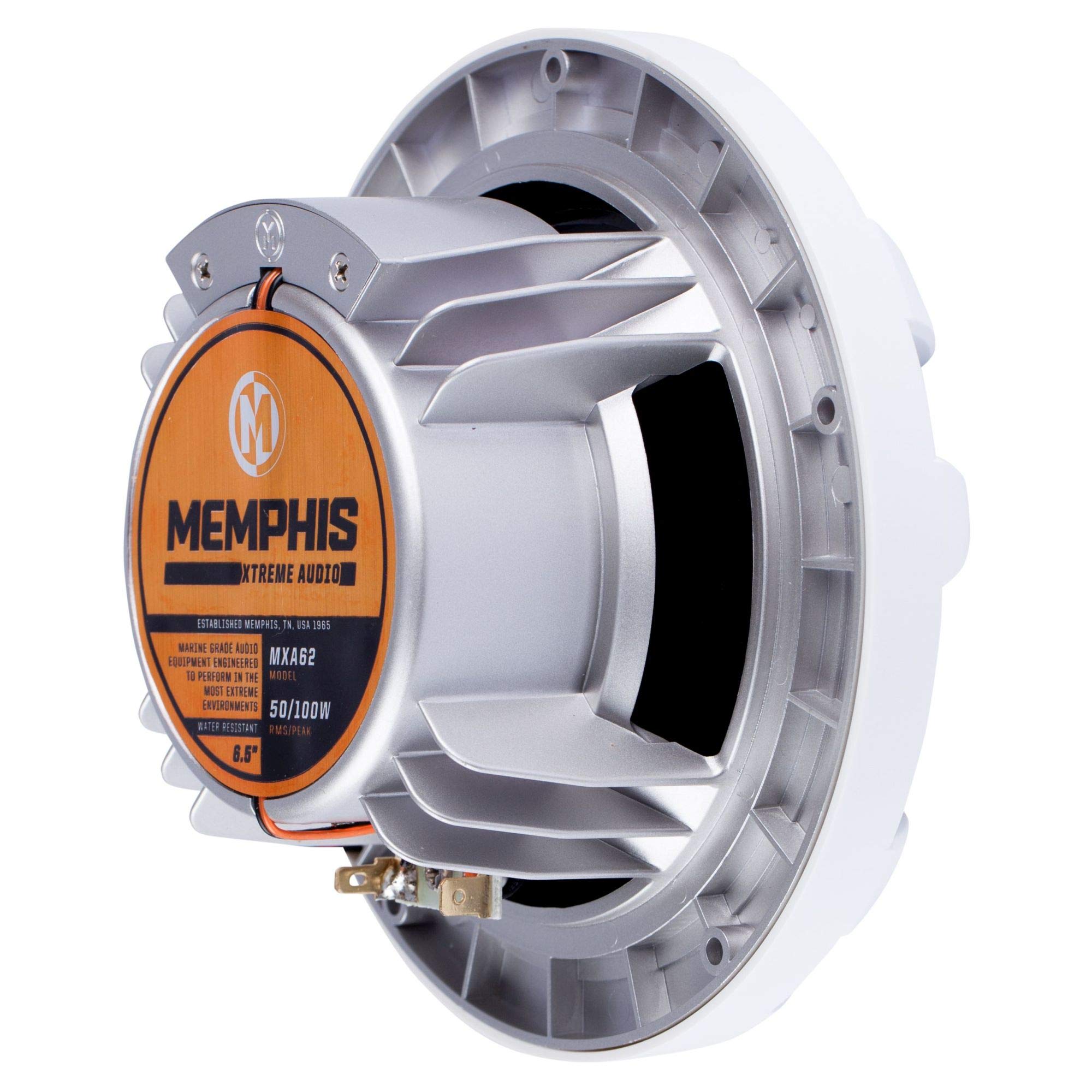Memphis Audio Mxa60L Mxa 6.5 Marine Grade Coaxial Speakers W/Rgb Led - Pair