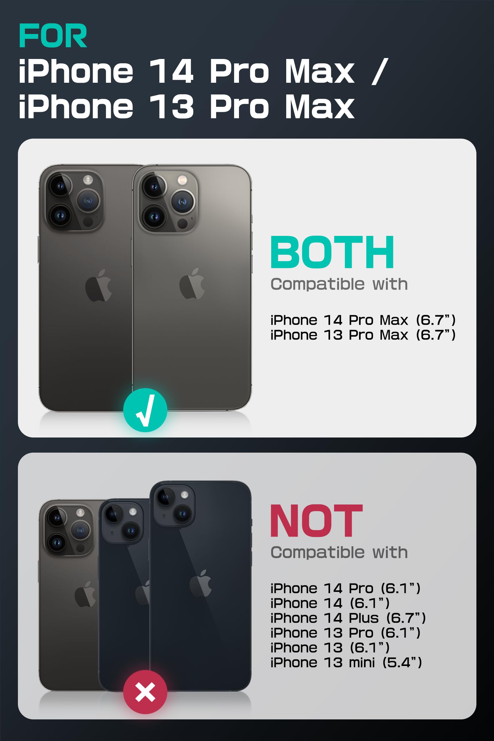 Supcase For Iphone 14 Pro Max Case With Camera Cover Stand (Ub Mag Xt) , [Compatible With Magsafe] [Built-In Belt-Clip] Heavy Du