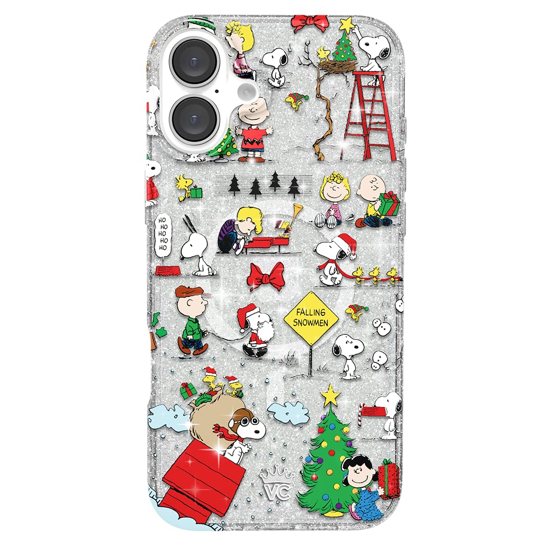 VELVET CAVIAR x Snoopy Phone Case for iPhone 16 Plus - Compatible with MagSafe [10ft Drop Tested] - Snoopy Christmas