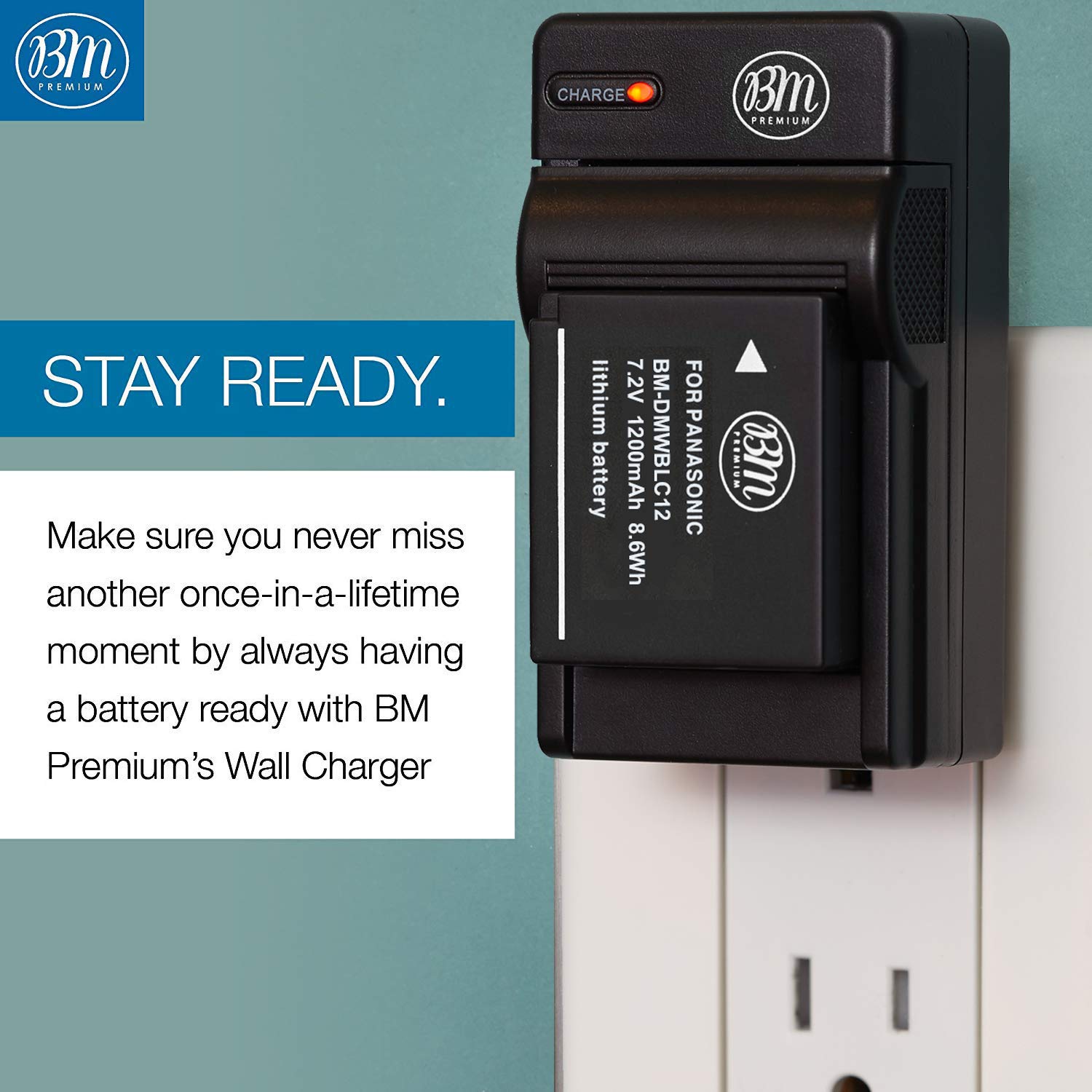 Bm Premium High Capacity Dmw Blc12 Battery And Battery Charger For Panasonic Lumix Dc Fz1000 Ii Dc G95 Dmc G85 Dmc Gh2 Dmc G5 Dm