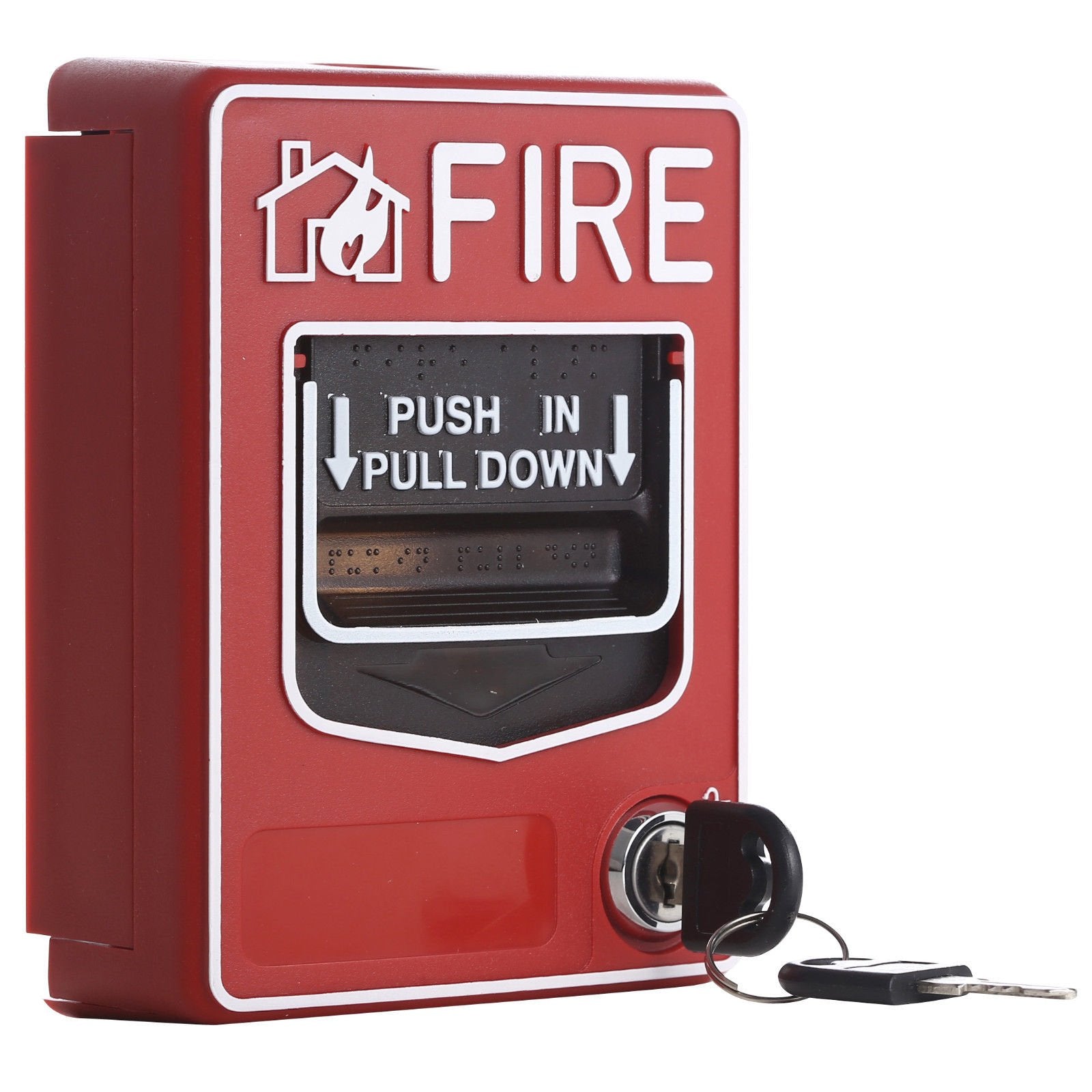 Uhppote Wired Emergency Fire Alarm Station 9 28Vdc Conventional Dual Action Manual Call Point