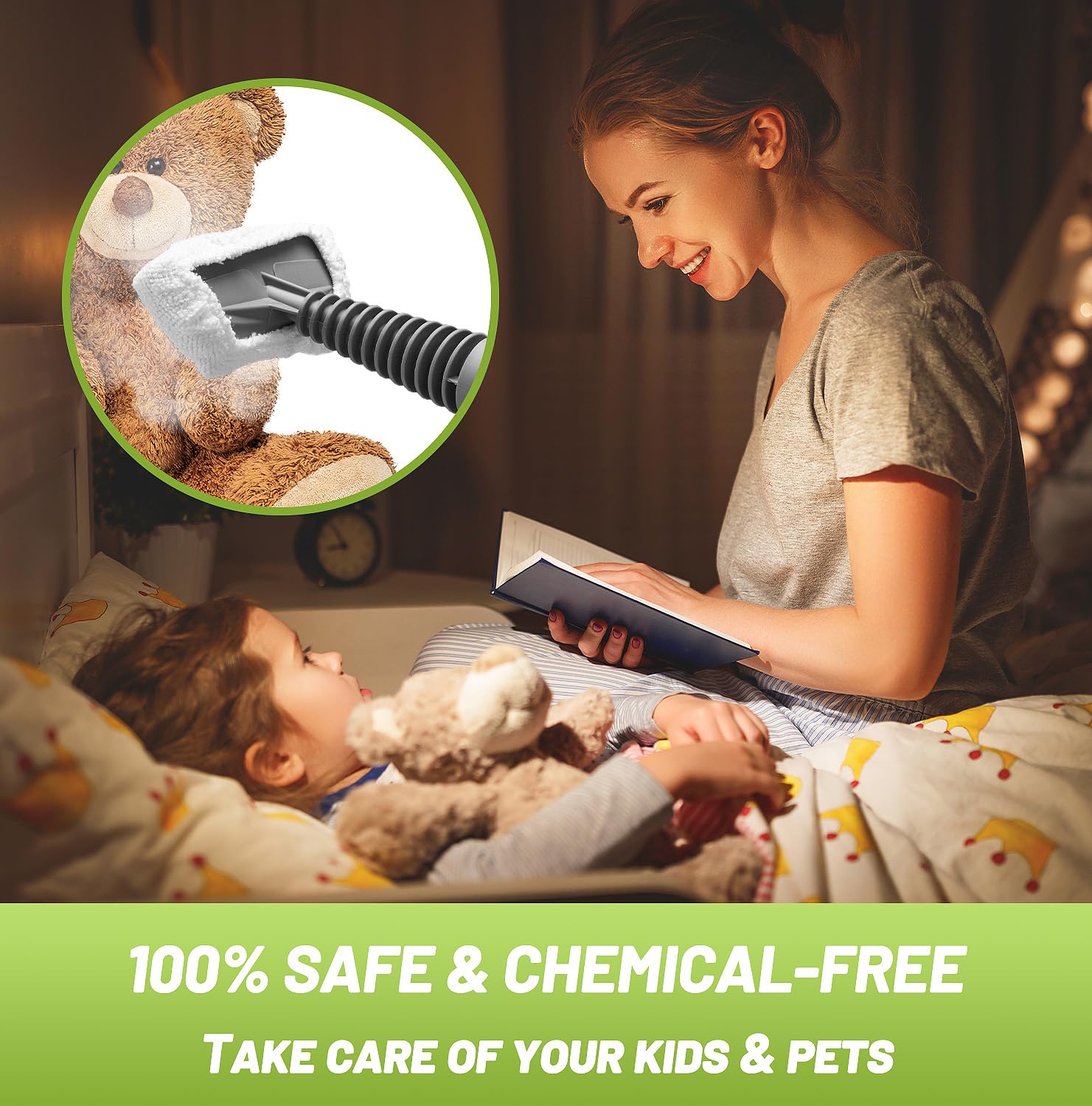 Outspurge Handheld Steam Cleaner, Pressurized Multi Surface Steam Shot With 13 Accessories, Safety Lock, Steamer For Cleaning Fl