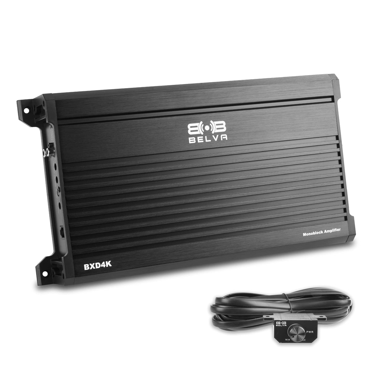 Belva Bxd4K 4000W Peak Bx Series 1 Ohm Stable Class D Monoblock Car Audio Mosfet Amplifier With Remote Subwoofer Level Control