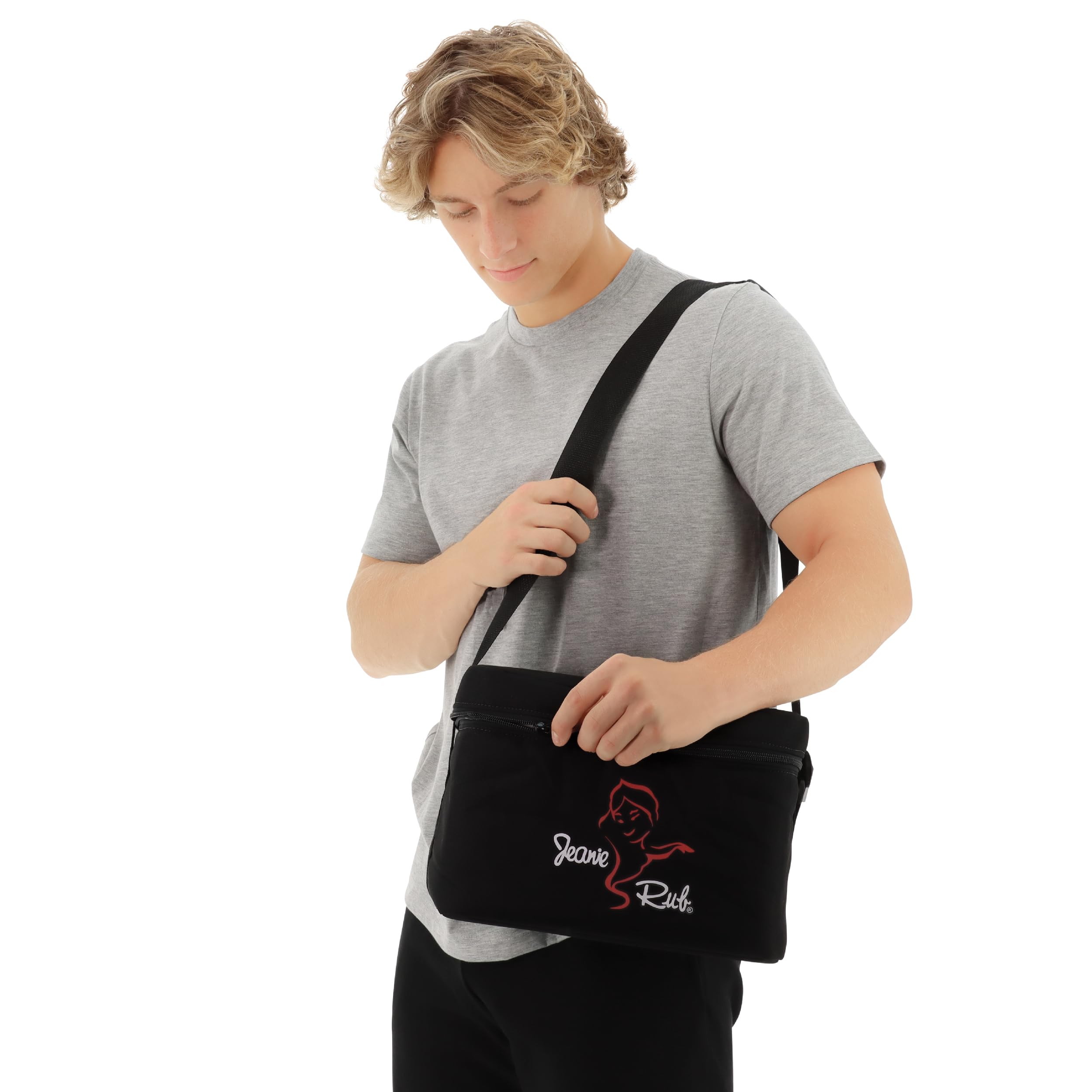 Core Products Jeanie Rub Massager Padded Nylon Shoulder Bag With Zipper Closure