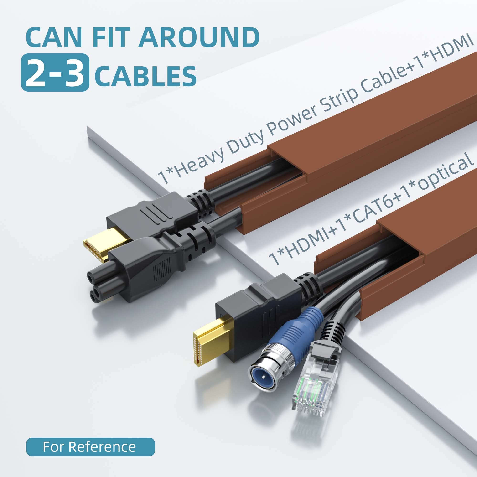 Wire Hider, 157In Delamu Cord Hider Wall, Paintable Wire Covers For Cords, Tv Cable Hider Wall Kit, Cable Covers Raceway, Cable
