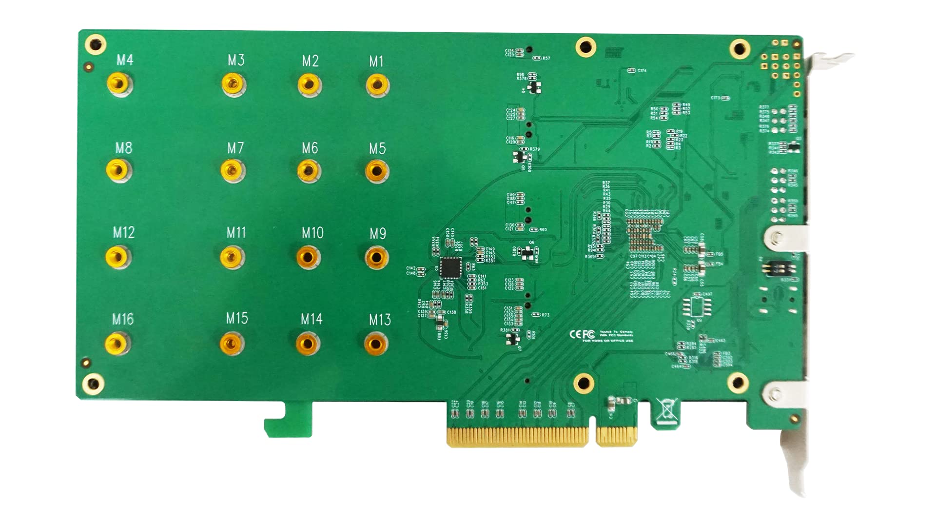 Highpoint Technologies 4 Port M.2 Ssd6204A Nvme Boot Raid Controller For Vmware Esxi & Virtualization Systems, Green