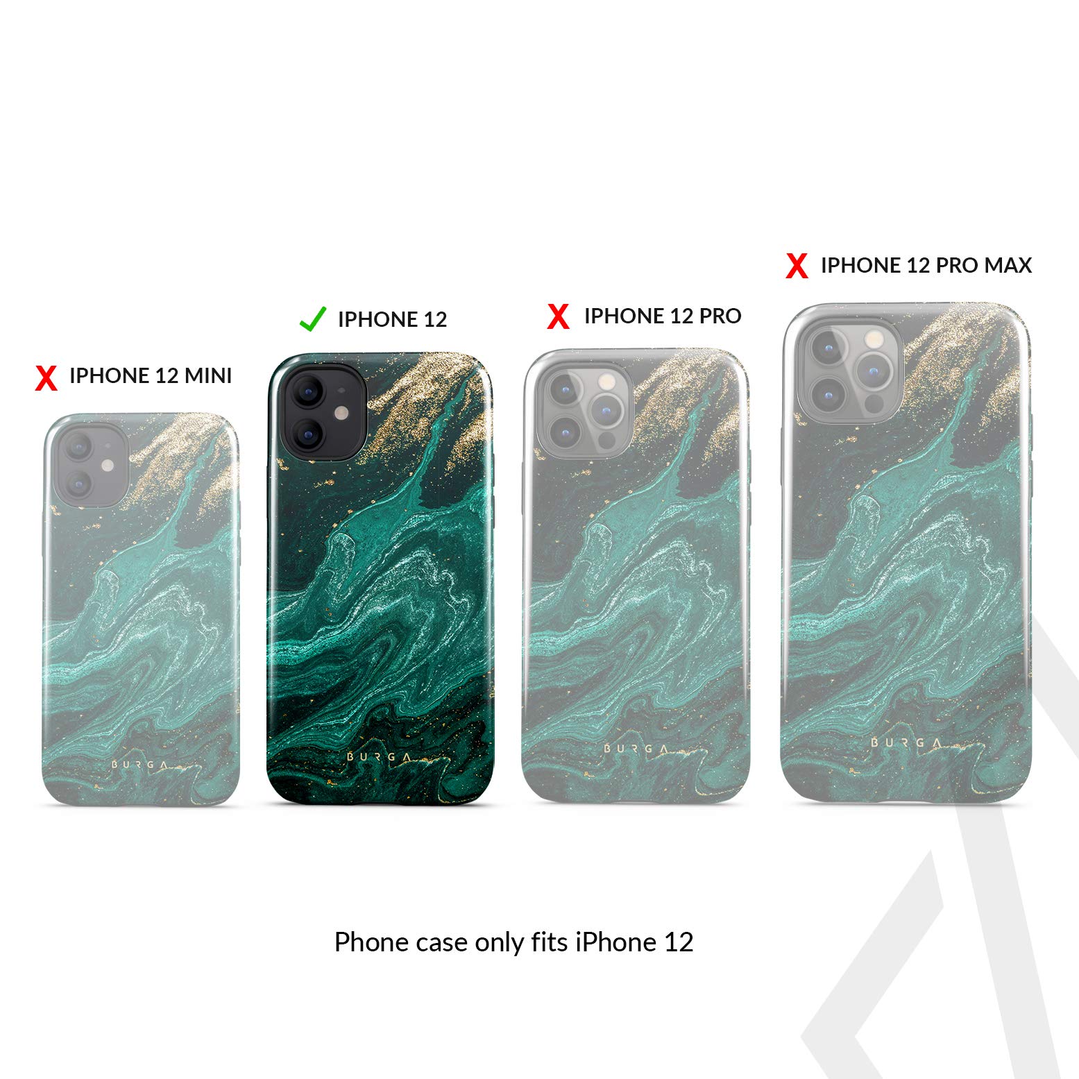 Burga Case For Iphone 12   Max Protective, Cute, Aesthetic, Trendy, Pattern Phone Cover, Fall Collection   Fits Apple Iphone 12