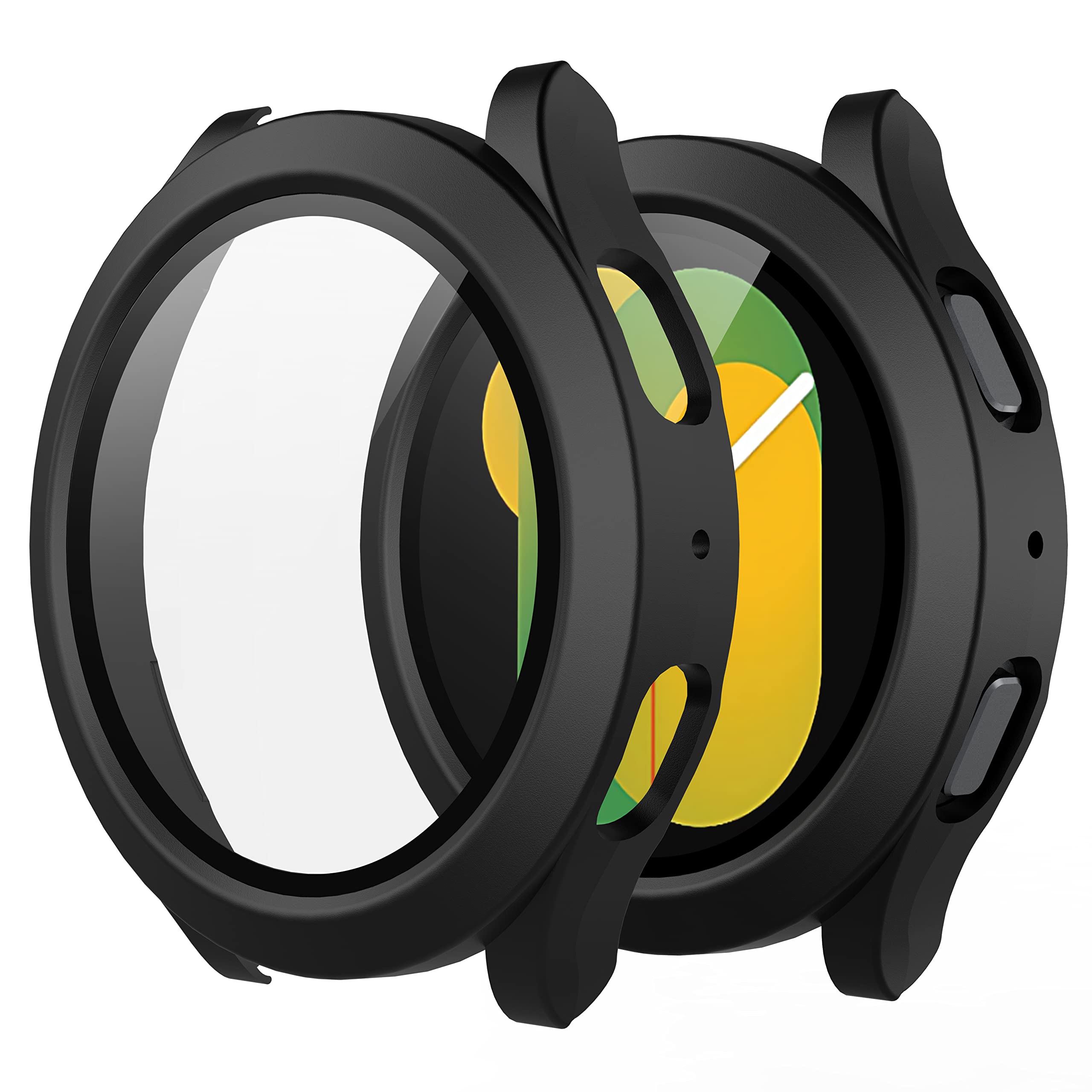 Misxi 2 Pack Hard Pc Case With Screen Protector For Samsung Galaxy Watch 5 Galaxy Watch 4 40Mm, Ultra Thin Scratch Resistant Cov