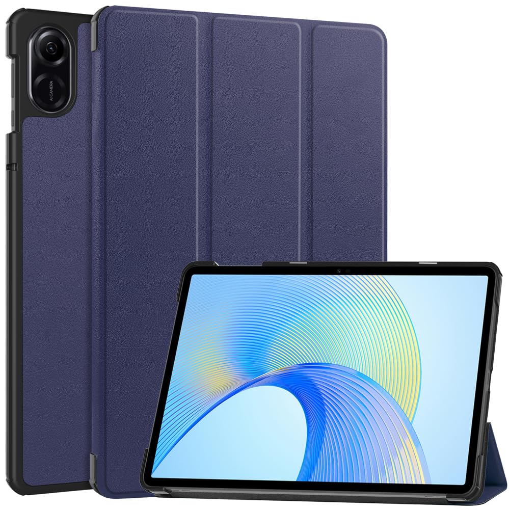 Kepuch Custer Case For Honor Pad X9, Honor X8 Pro 11.5'',Ultra Thin Pu Leather Hard Shell Cover   Blue