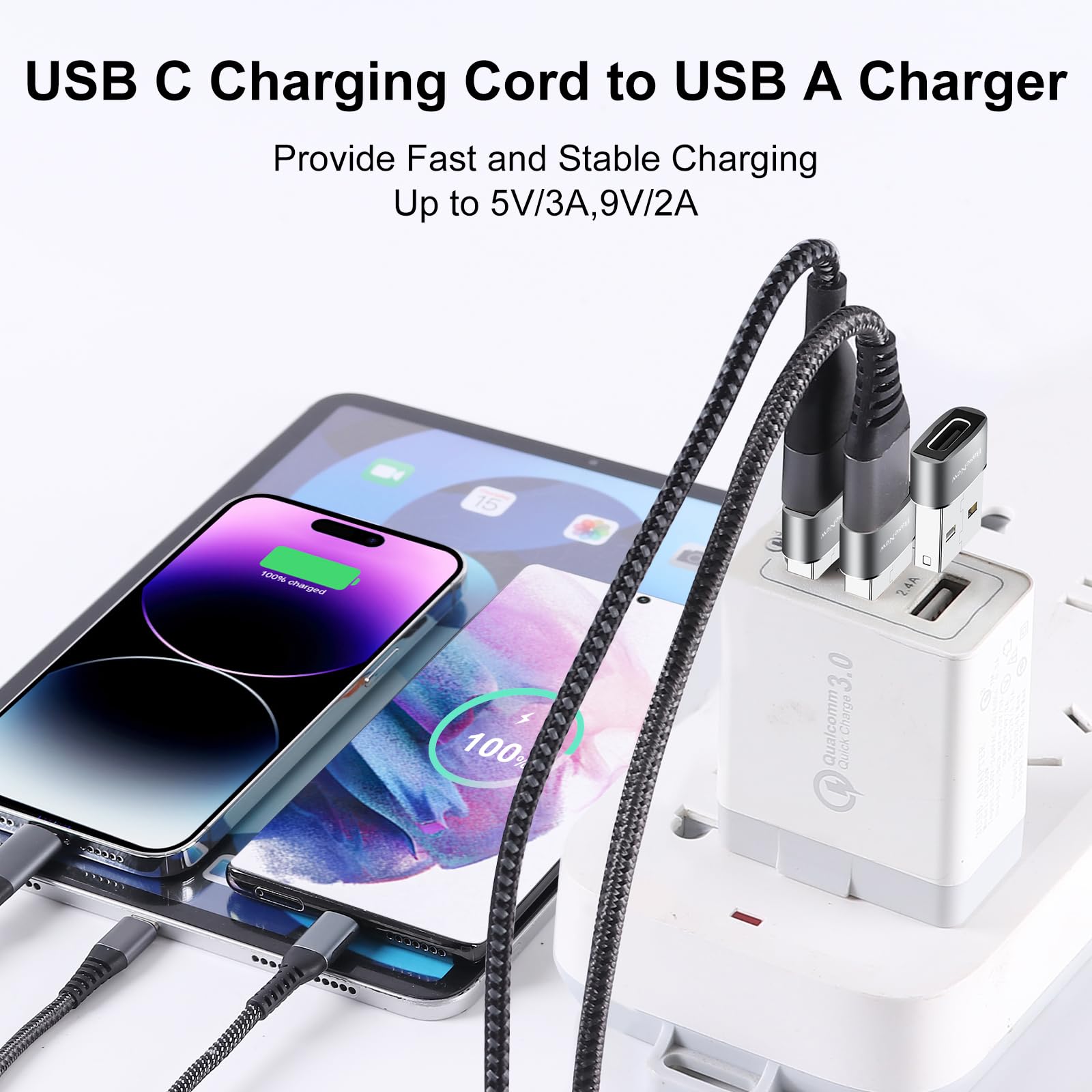 Basenew Usb To Usb C Adapter 10 Pack,Usb A To Usb C Adapter,Usb To Usbc C Adapter,Usb C Adapters,Usb Usbc Adapter,Usb To Usb C C