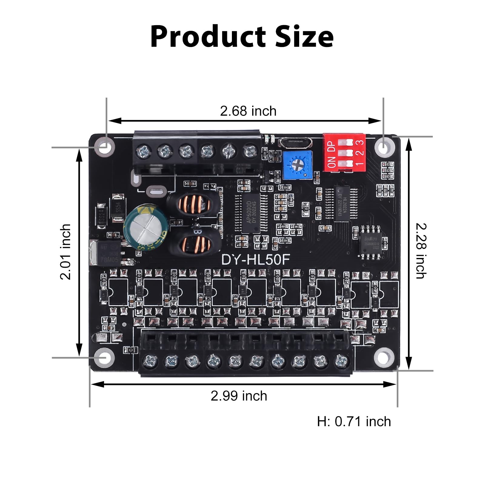 60W Voice Playback Module, Pemenol Dc 9 24V High Power Music Player Mp3 Trigger Amplifier 64Mbit Flash Storage Sound Board Suppr