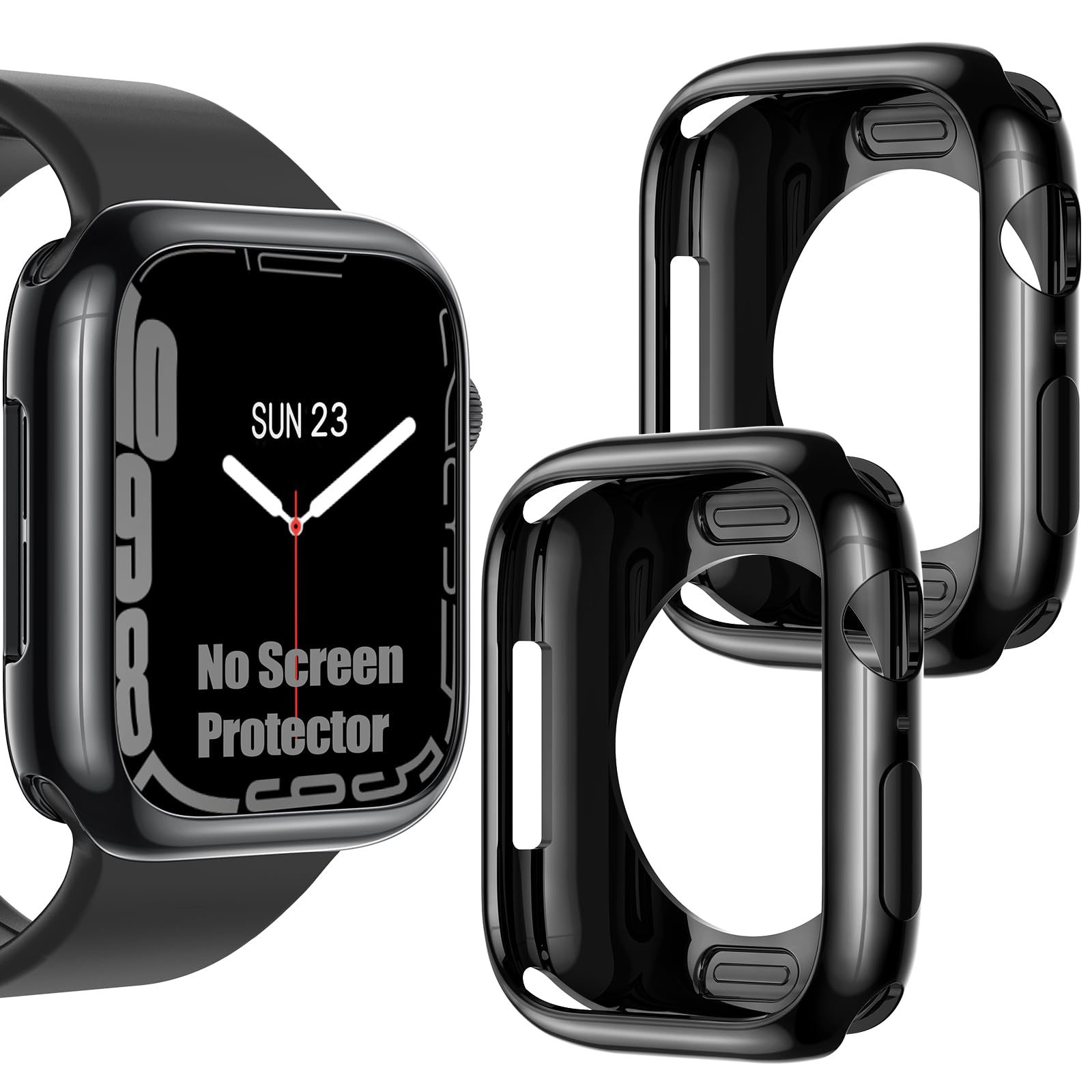 [2 Pack] Goton Bumper Case For Apple Watch Series 10 42Mm, Ultra Thin Soft Tpu Shockproof Case Cover Bumper Protector For Iwatch