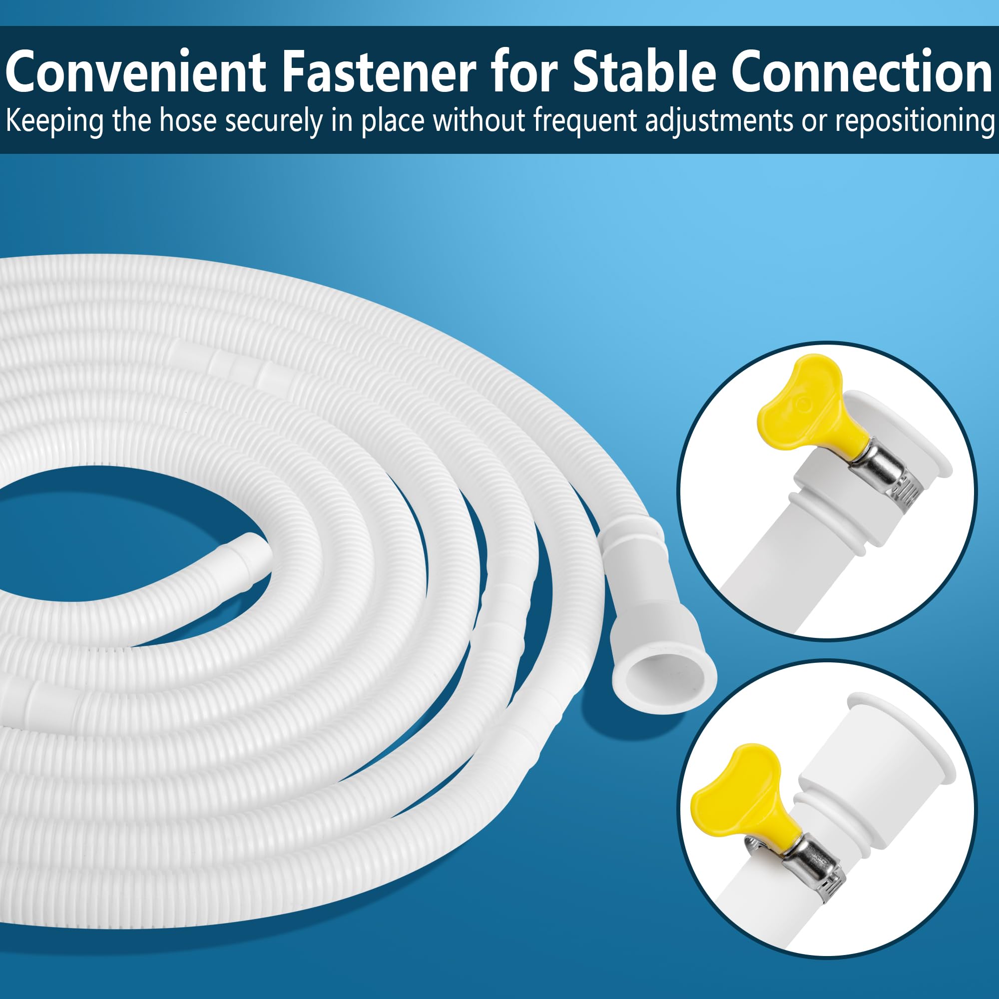 Nkiy Quen 16.5 Ft Dehumidifier Drain Hose 3/4'' Fht  Cuttable Leakproof Dehumidifier Discharge Hose For Drainage  Flexible Unive