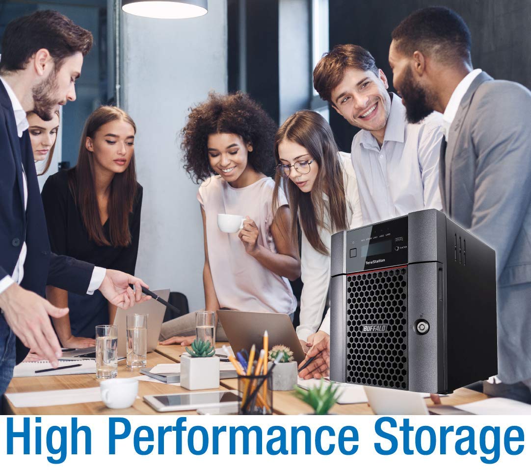 Buffalo Terastation 5420Dn Desktop Nas 64Tb (4X16Tb) With Hdd Nas Hard Drives Included 10Gbe / 4 Bay/Raid/Iscsi/Nas/Storage Serv