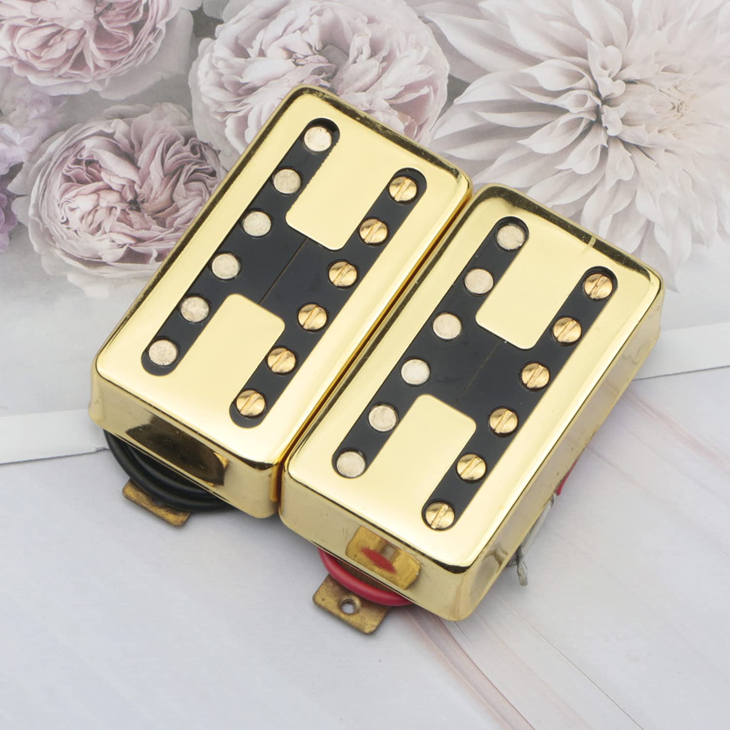 Swhmc Electric Guitar Pickup Double Coil Humbucker Neck And Bridge Pickup Set Lp Les Paul Guitar Gold