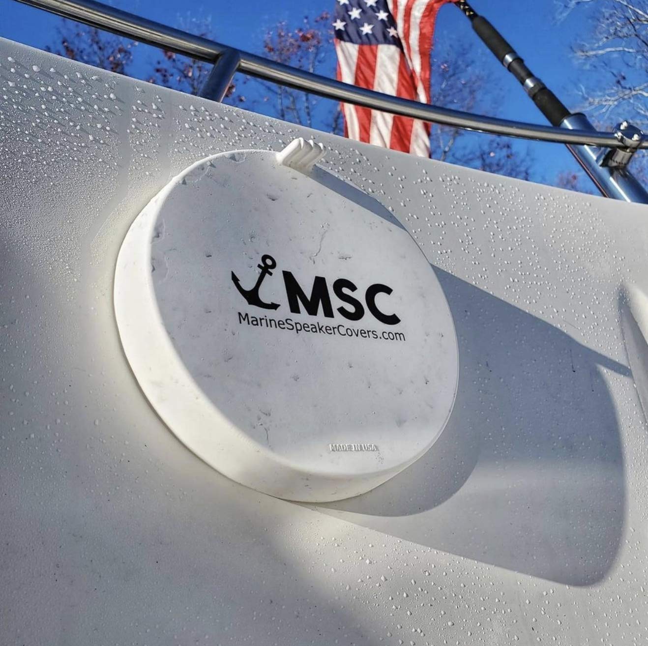 Marine Speaker Covers 8.8 Inch 215Mm | Sold As Pair | Sun, Water, Dust Protection | Patented, Military Grade Silicone Design | B