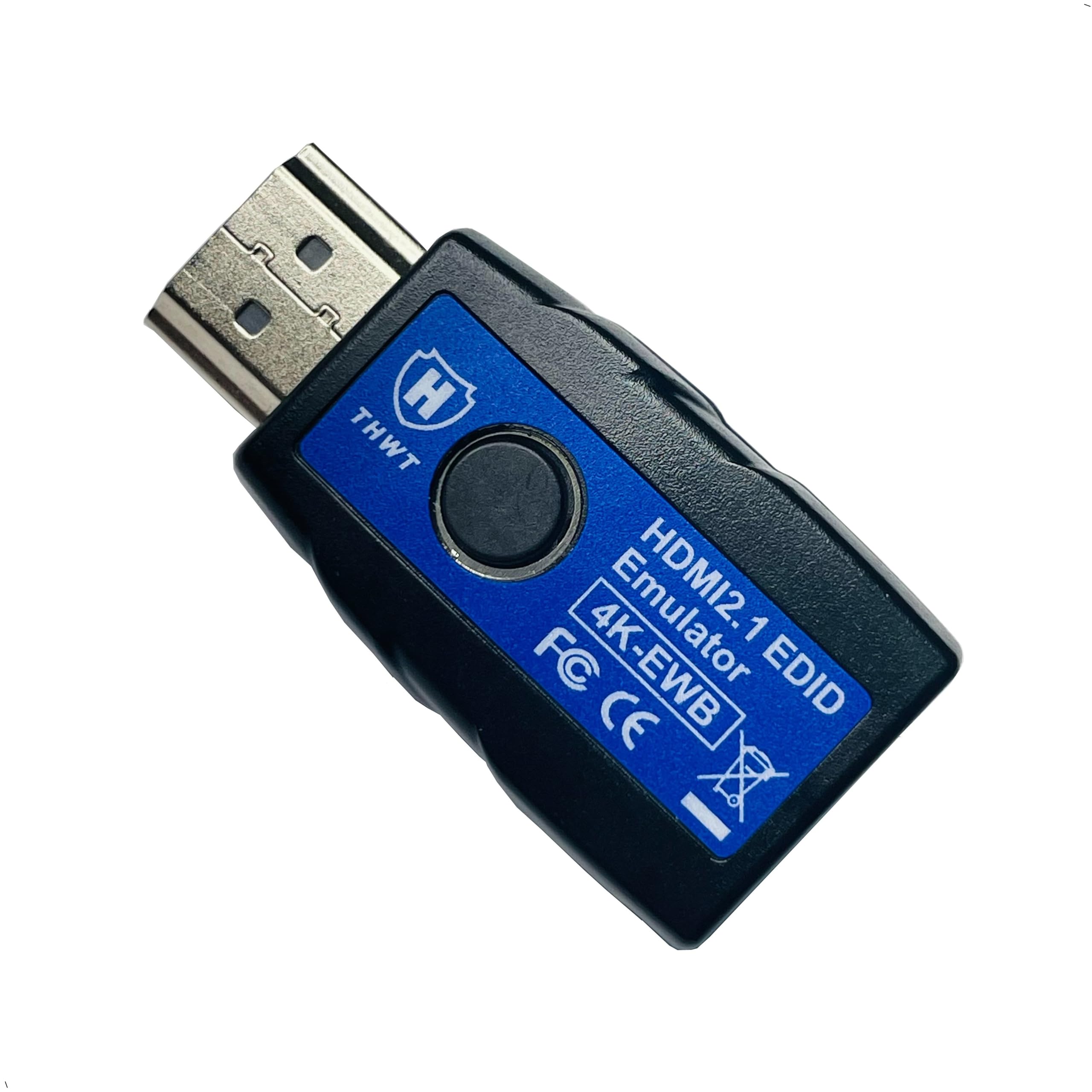 Thwt Hdmi 2.1 4K Edid Emulator (Model: 4K Ewb), Supports Scdc And Edid Copying And Emulation, Hdcp Pass Through (Not Bypass), Pr