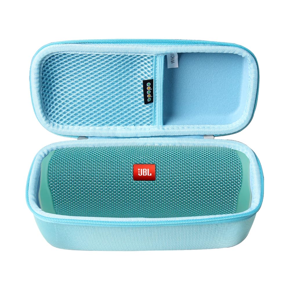 Adada Hard Travel Case Fits Jbl Flip 5 / Jbl Flip 6 Waterproof Portable Bluetooth Speaker (Light Blue)