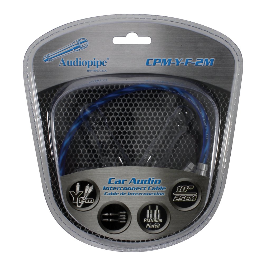 Audiopipe Cpmyf2M Platinum Plated Interconnect Cable 10